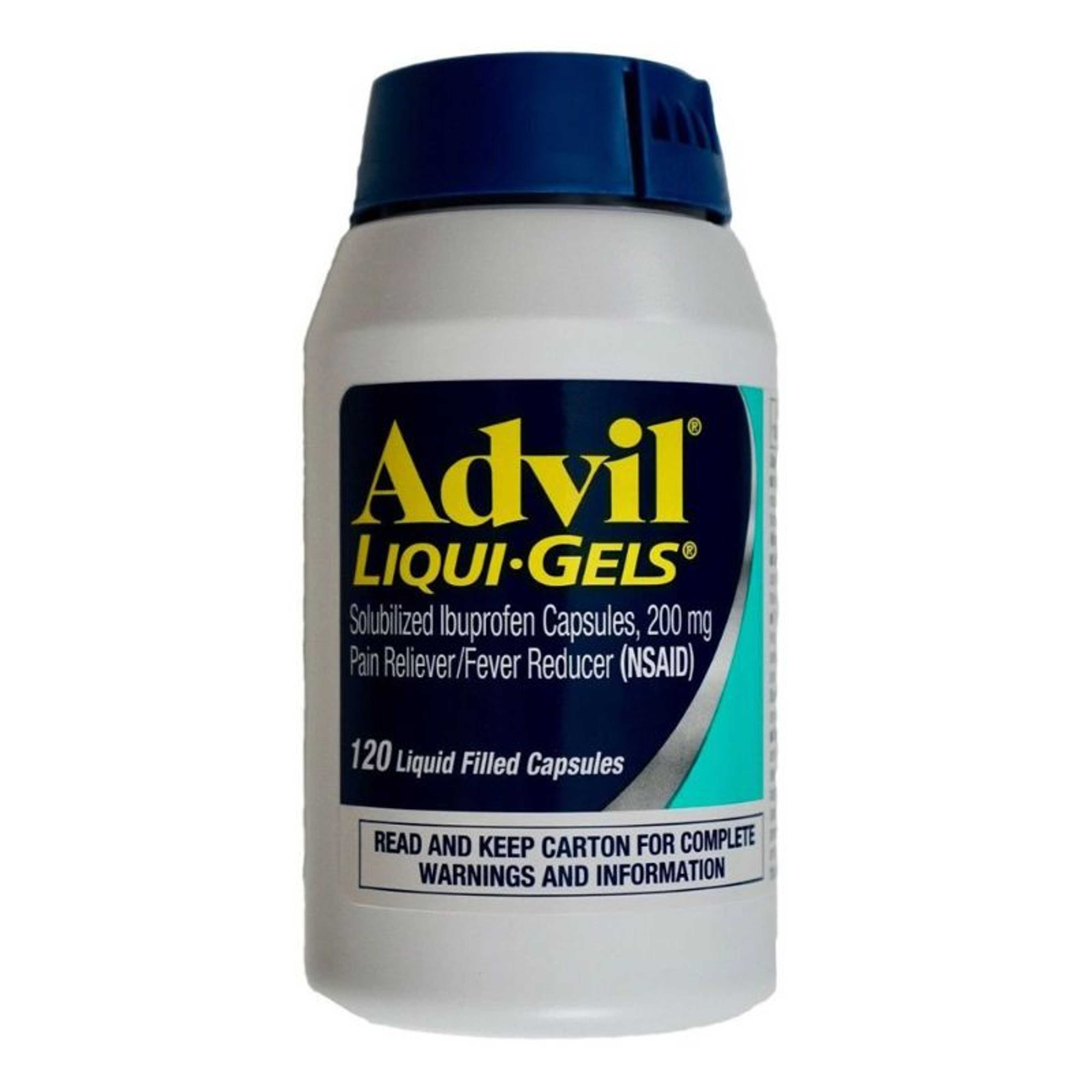 Advil Liquid Gels 120 Capsules