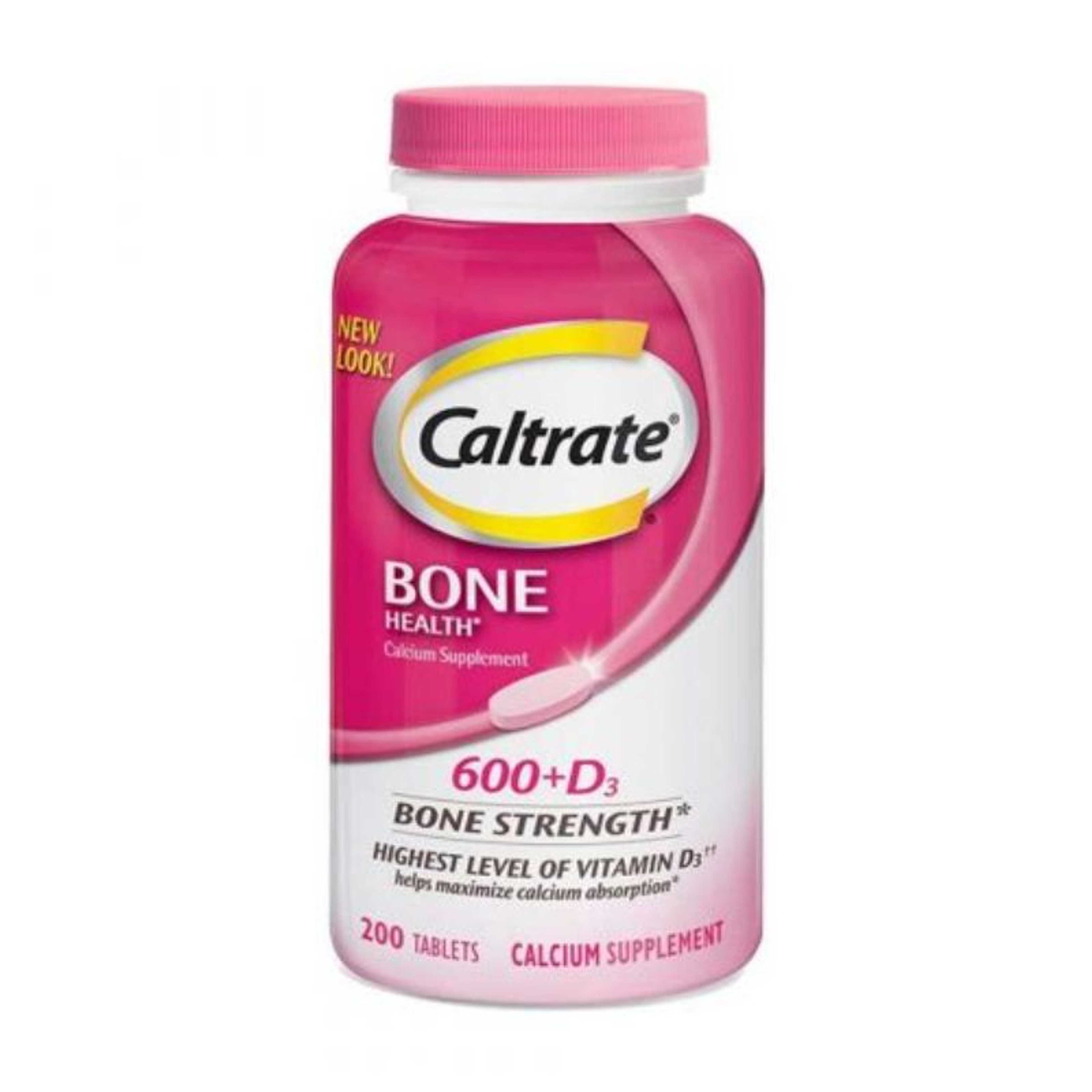 Caltrate Bone Health Calcium Supplement 600+D3 200 Tablets