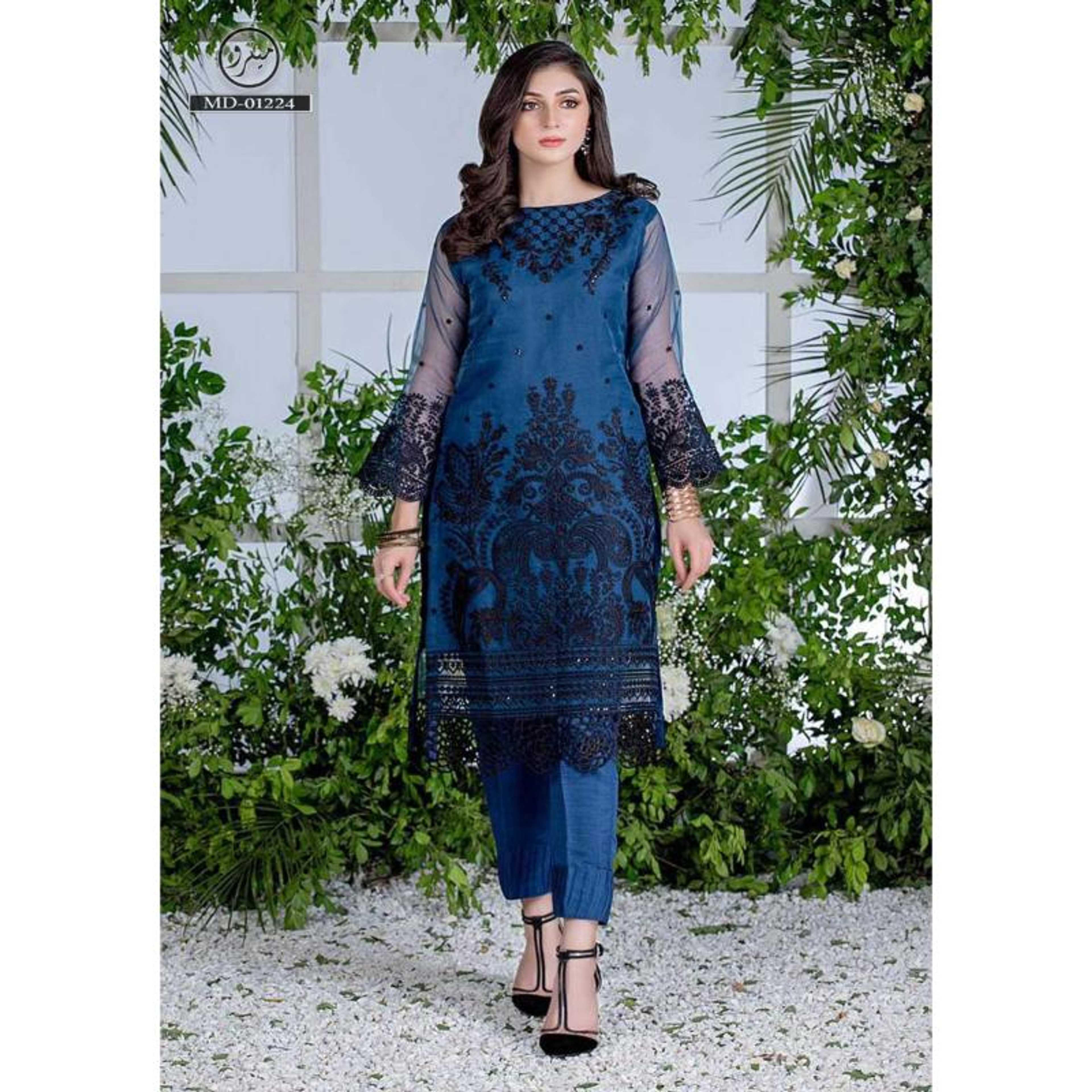 AZURE EMBROIDERY 2pice collection