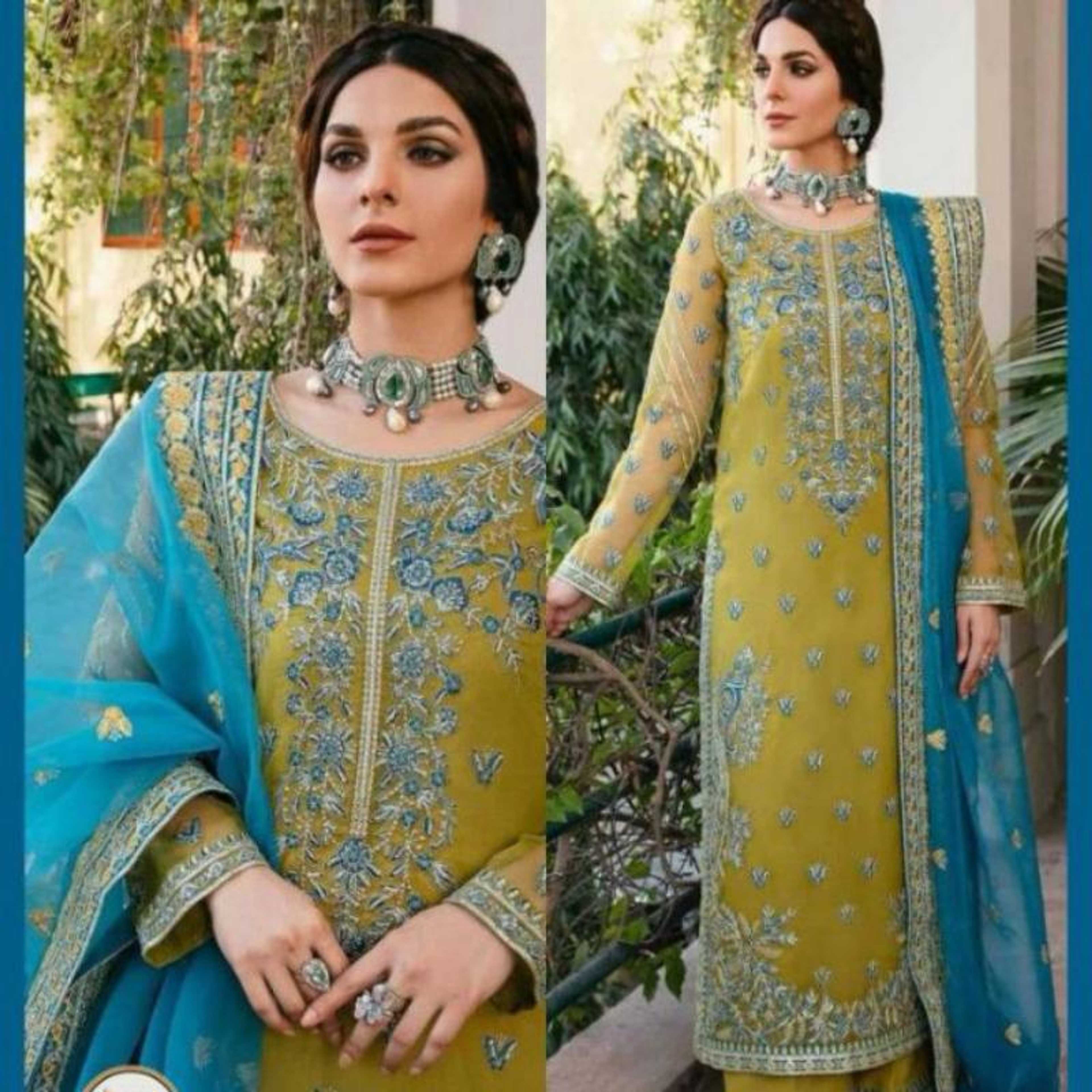 Aiman Heavy embroidered party wear dress