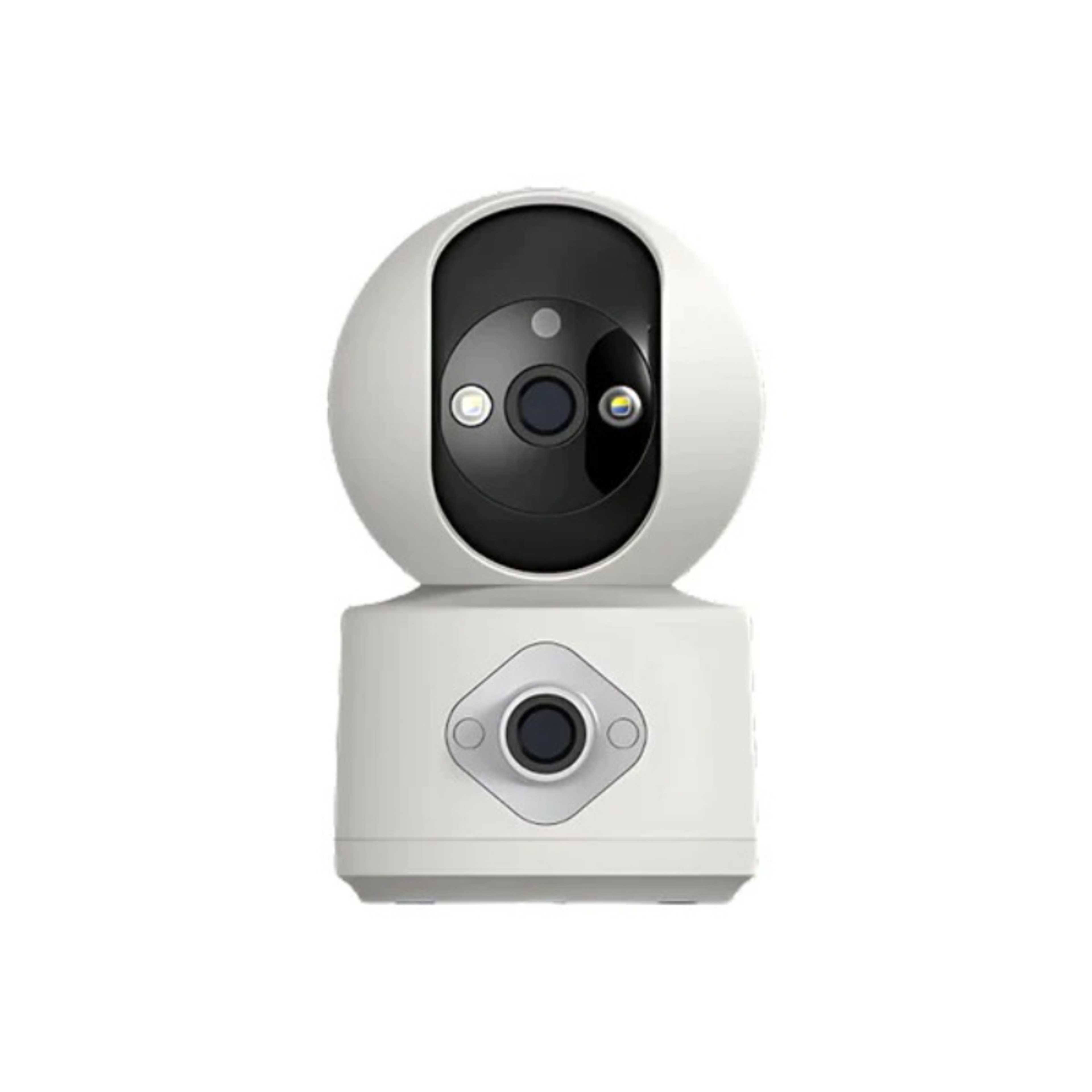 Faster A40 Smart HD Wifi 4 Mp Camera Indoor & Outdoor Built In Mic And Speaker Security Camera Dual Lens Screen 360° View With Motion Detection Auto Tracking, Night Vision Feature