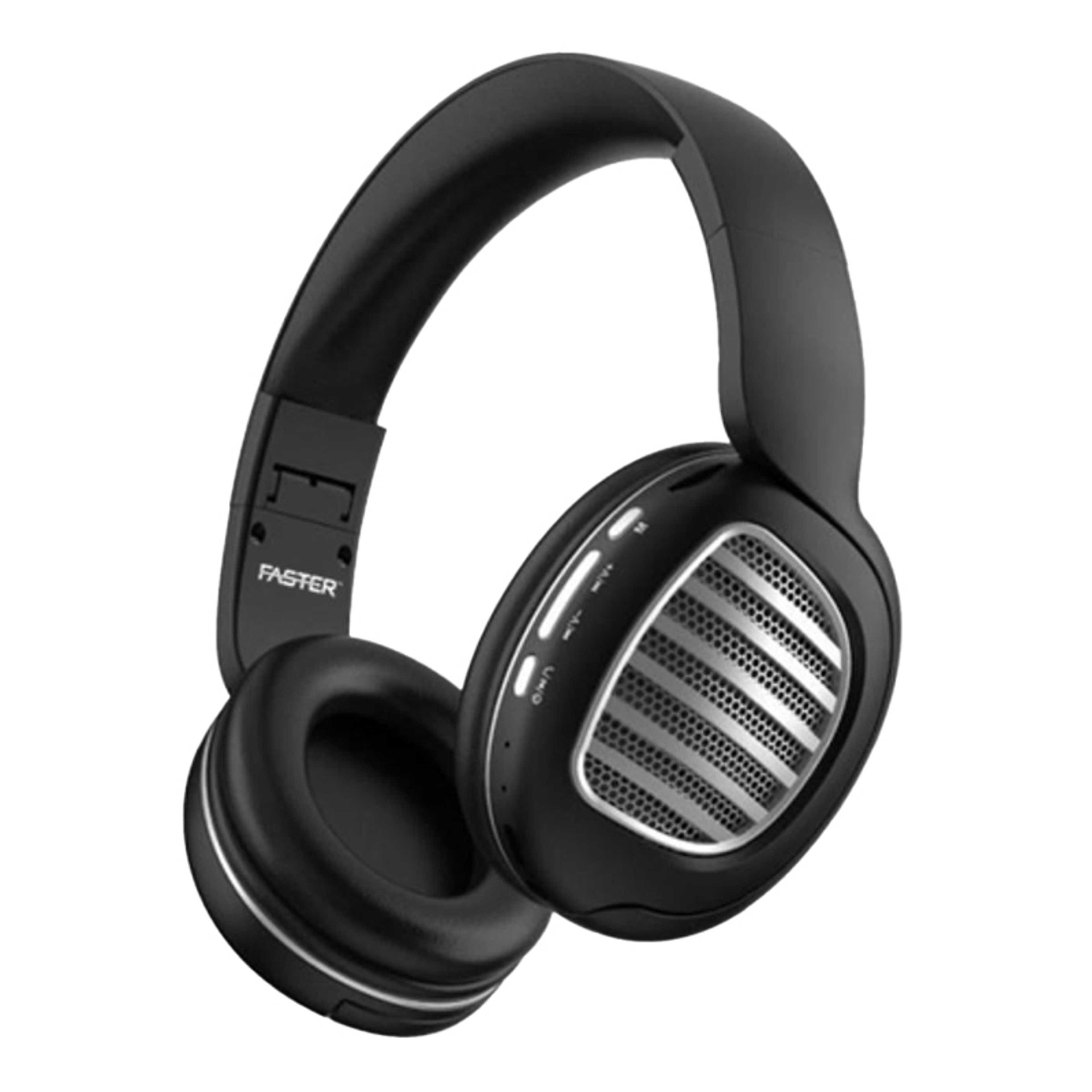 FASTER S4 HD Solo Wireless Stereo Headphones - 5.0 Bluetooth Headphones With Mic - Foldable and Comfortable Bluetooth Earphones