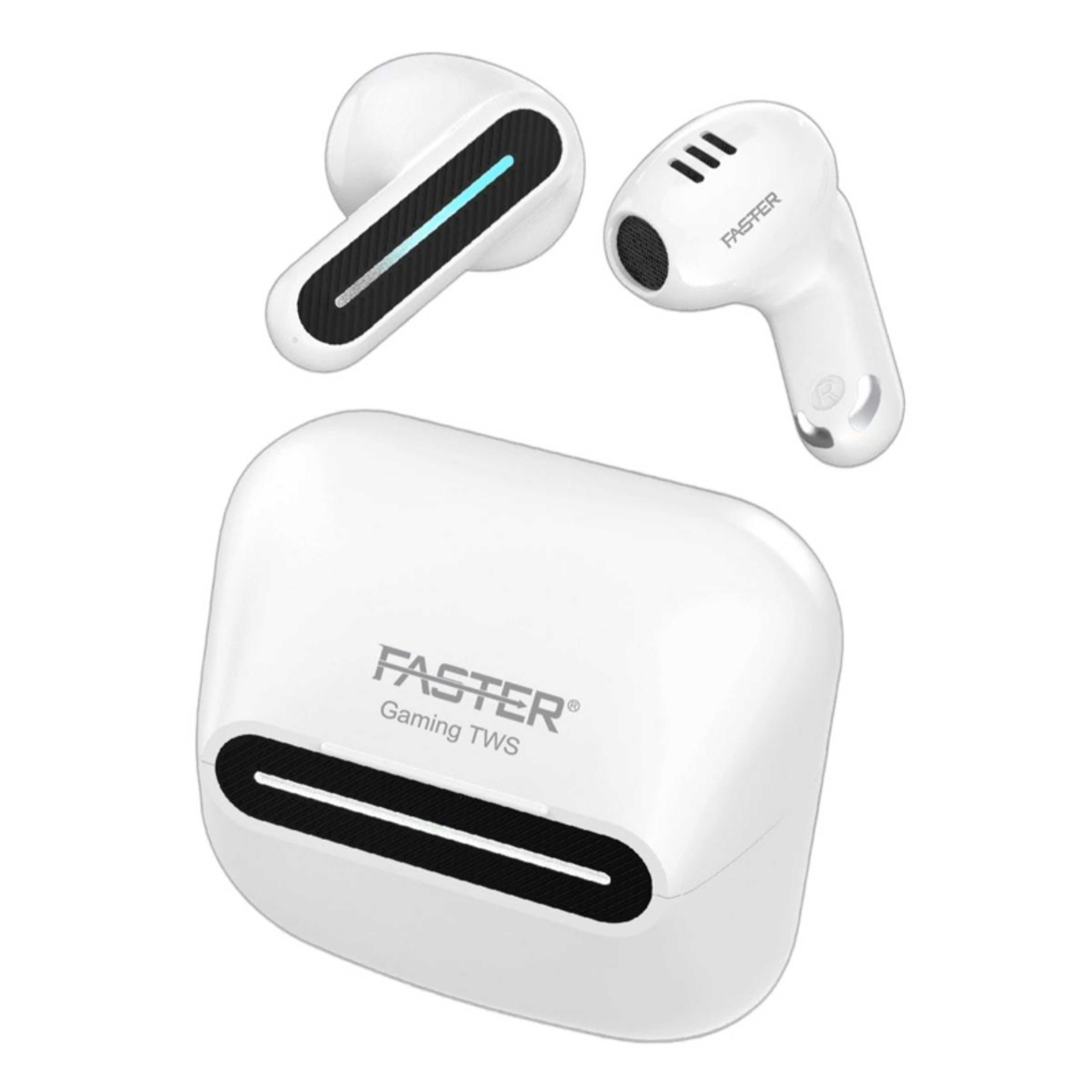 FASTER TG550 Gaming Earbuds Delta Shaped Low Latency Gaming+Music TWS Wireless Airbuds- High Quality Airpods