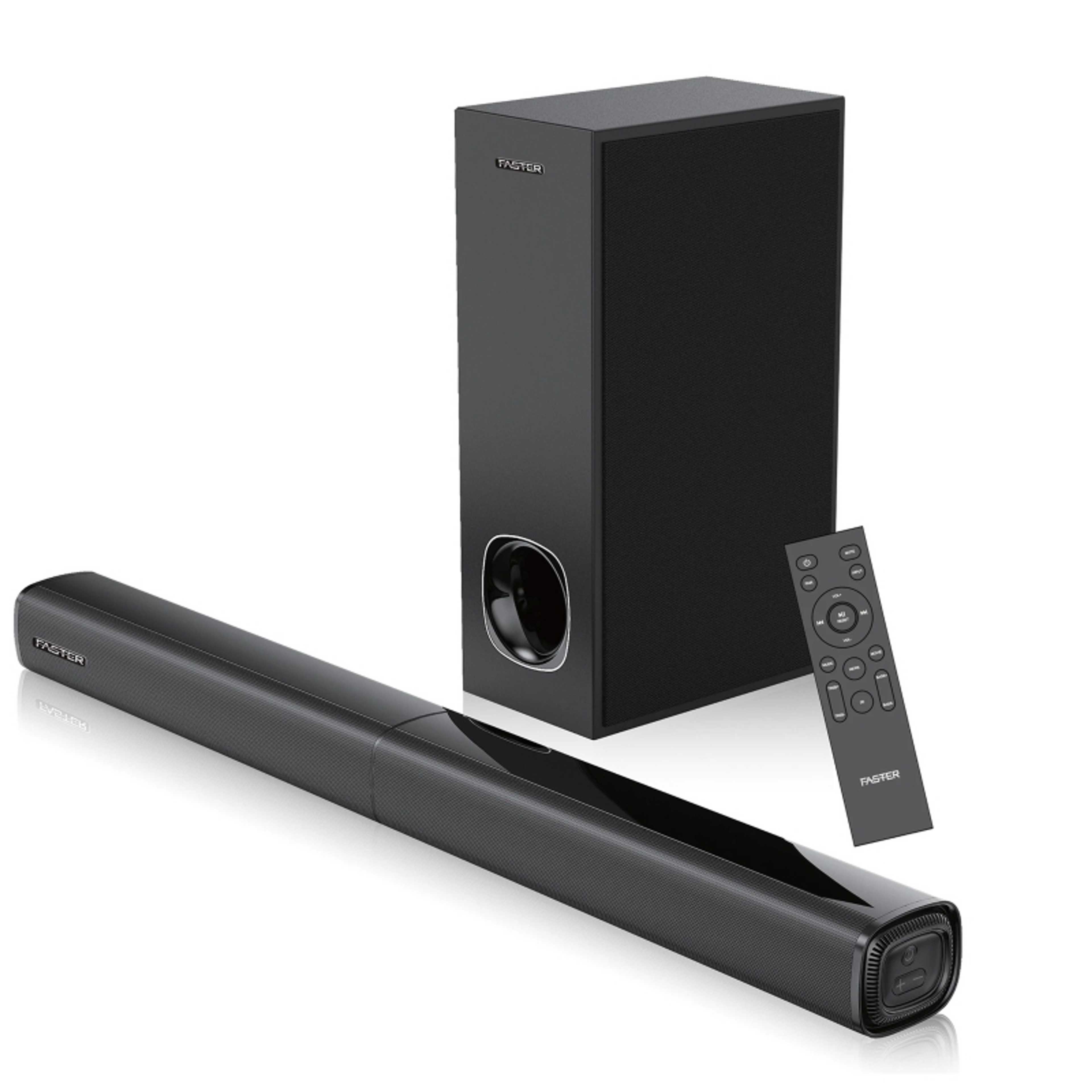 FASTER XB7000 Sound Bar - 80W Sound Bar Speaker With Woofer - Bluetooth Sound Bar For Led / Lcd / Pc - Sound Likes Movie Theater - Speaker Sound Bar For Gaming