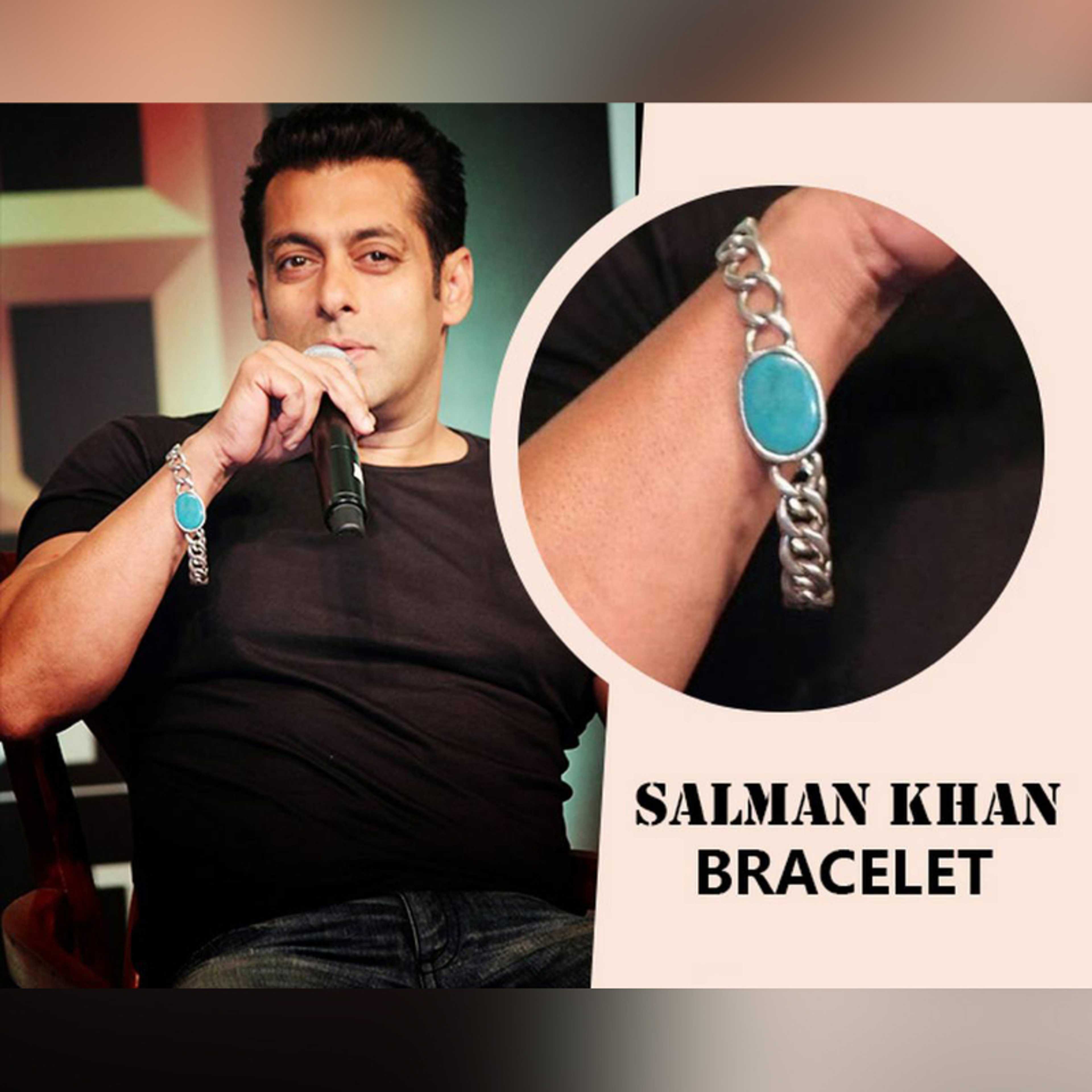 Silver Stainless Steel Salman khan bracelet For Men/boys