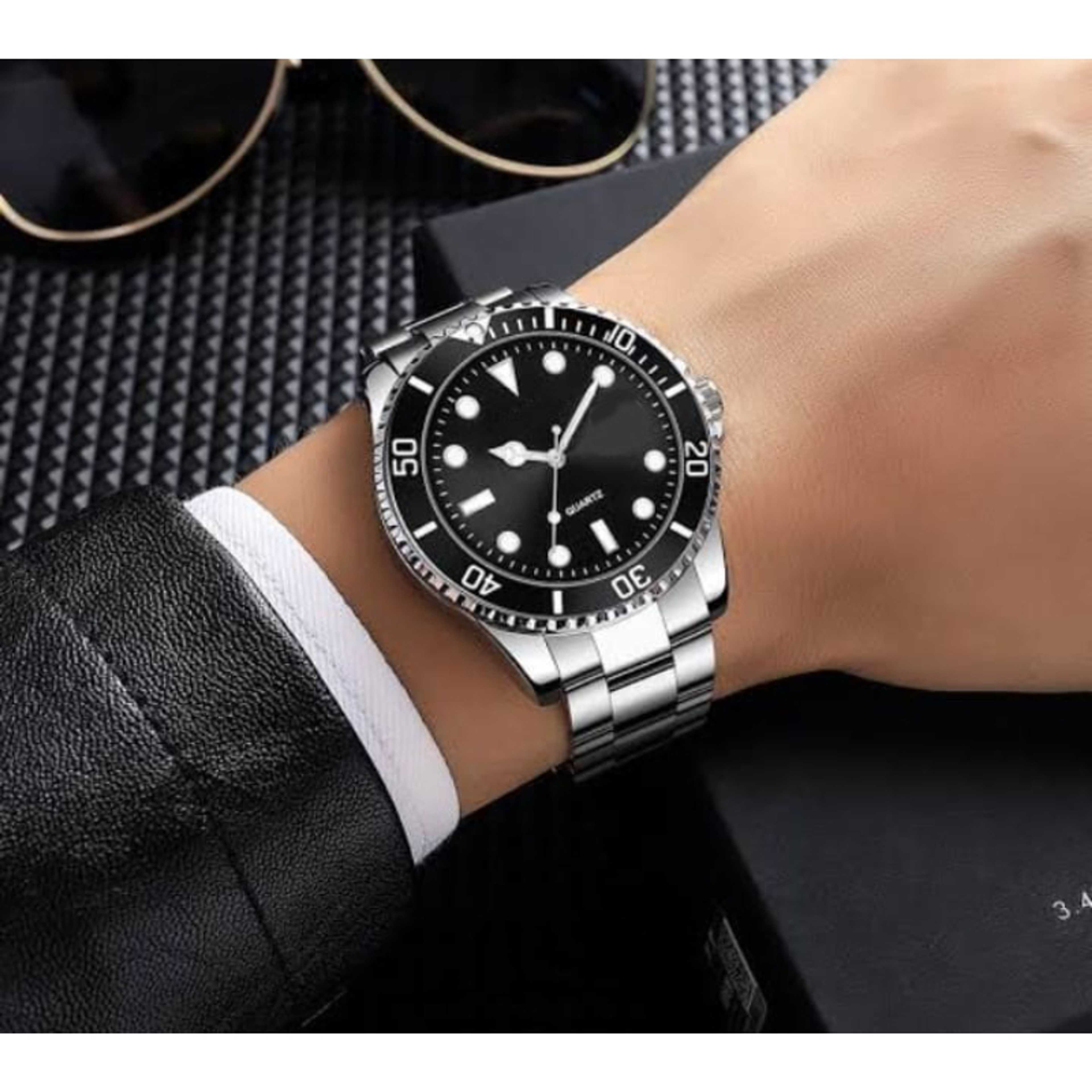 Royal Stylish Watch For Man Fashion Classy Men's Stainless Steel Wrist Watch for boys