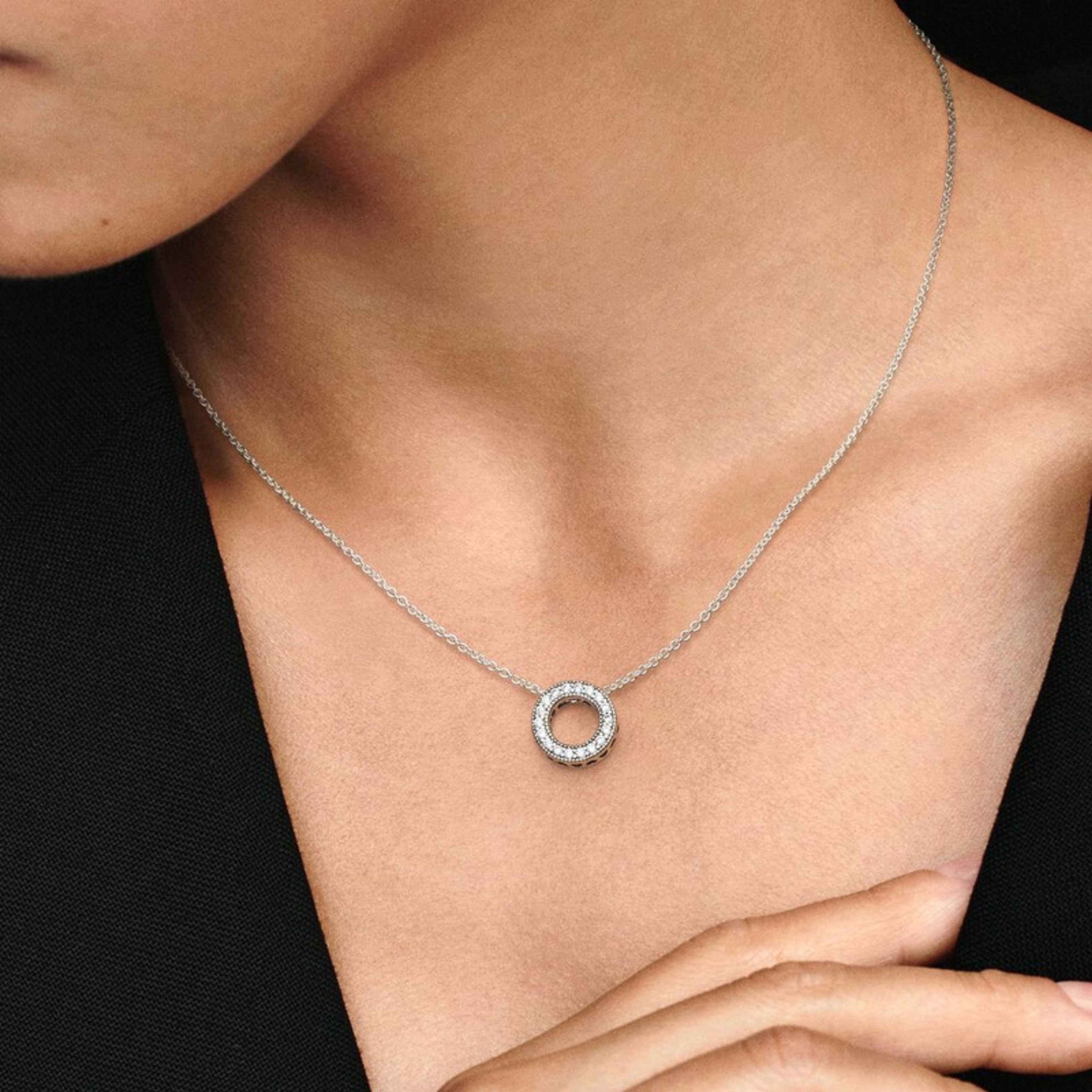 Simple Single Silver Stainless steel Zarqoon Ring locket/Necklace/Pendant for girls/Womens