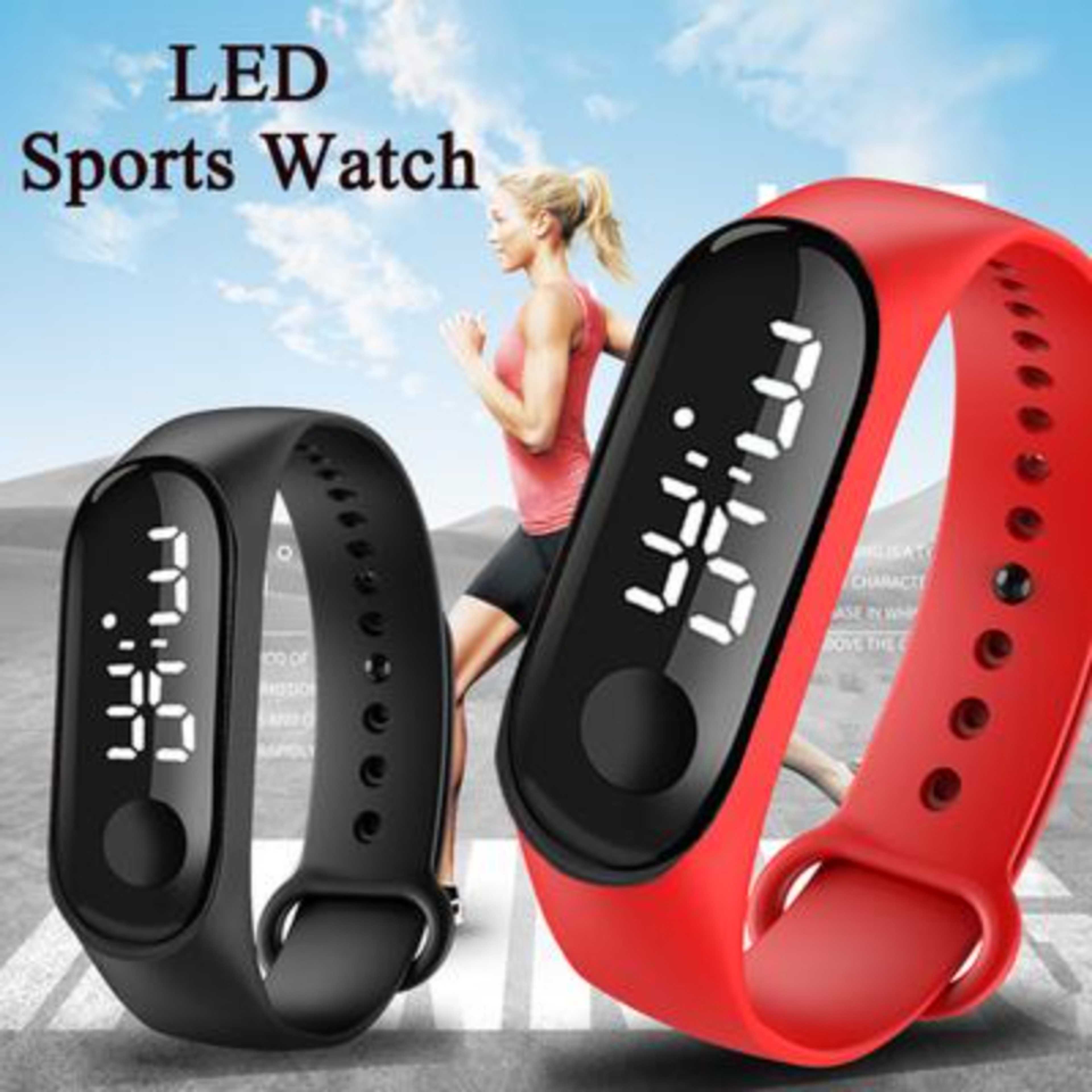 Smart M3 Touch LED Sports Watch/Bracelet Digital Wrist Band/Hand - Multicolor