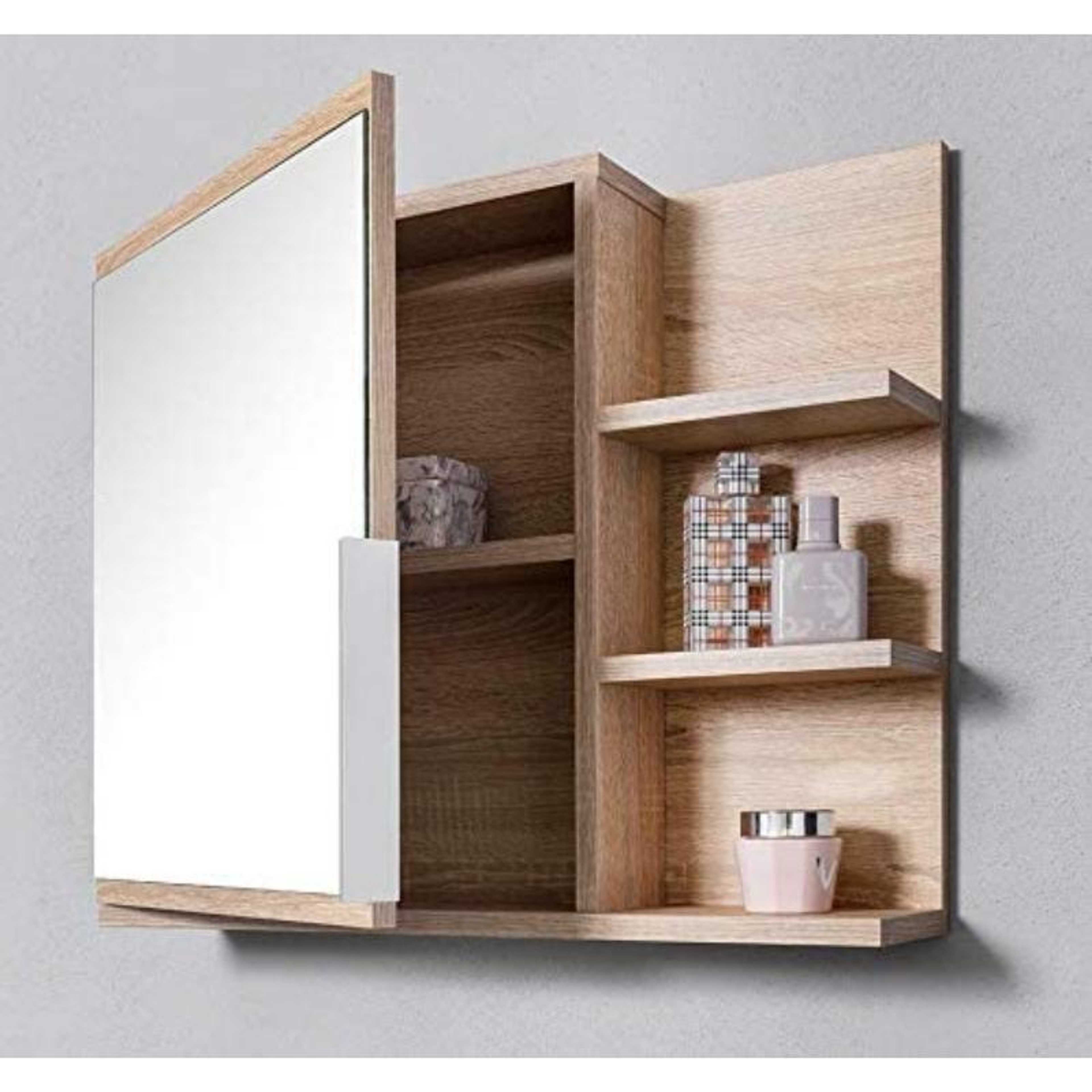 Bathroom Mirror Cabinet with shelves, bathroom mirror, white mirror cabinet