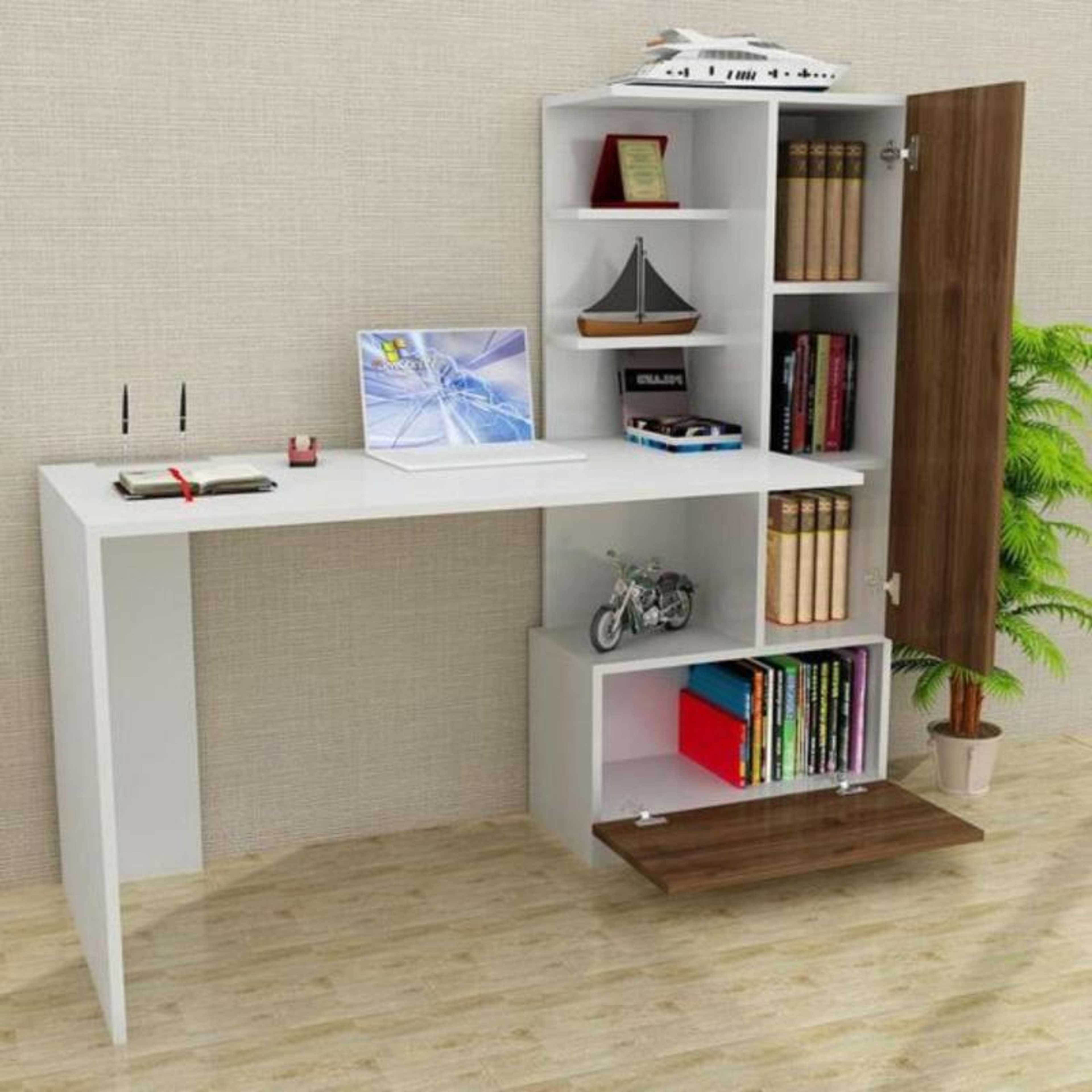 Creative-study desk with large storage