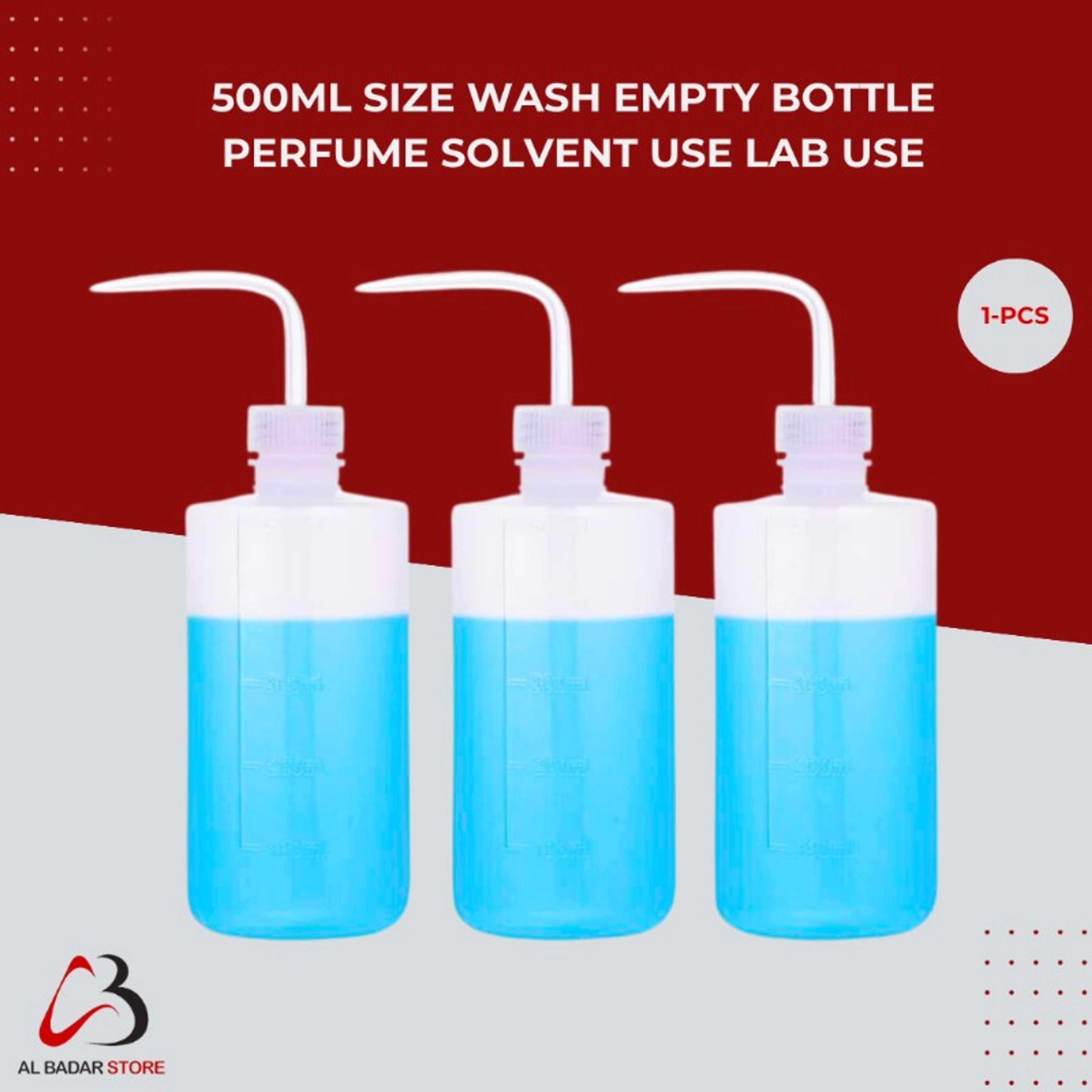 500 ml Wash bottle, Safety Wash Bottle, Squeeze Bottle, Narrow Mouth, Plastic, and Economy Plastic Squeeze Bottle for Medical Lab or Laboratory use /  / Science  / Chemistry Al badar store