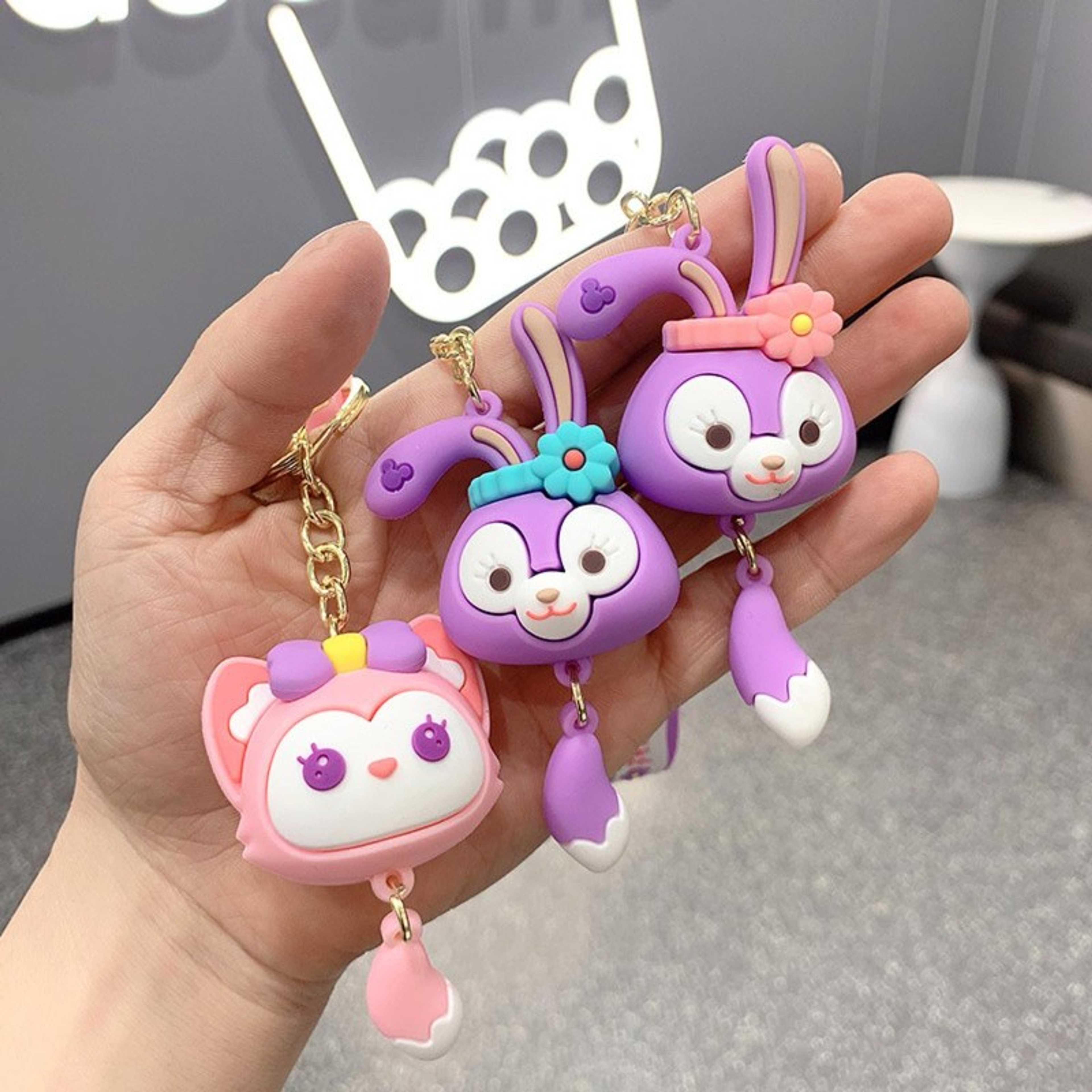 (1PCS) Hello kitty keychain (multiple variants) -keychains for girls cartoon character / action figure soft pvc keychain for kids (girls and boys) - bag hanging accessories / keyring