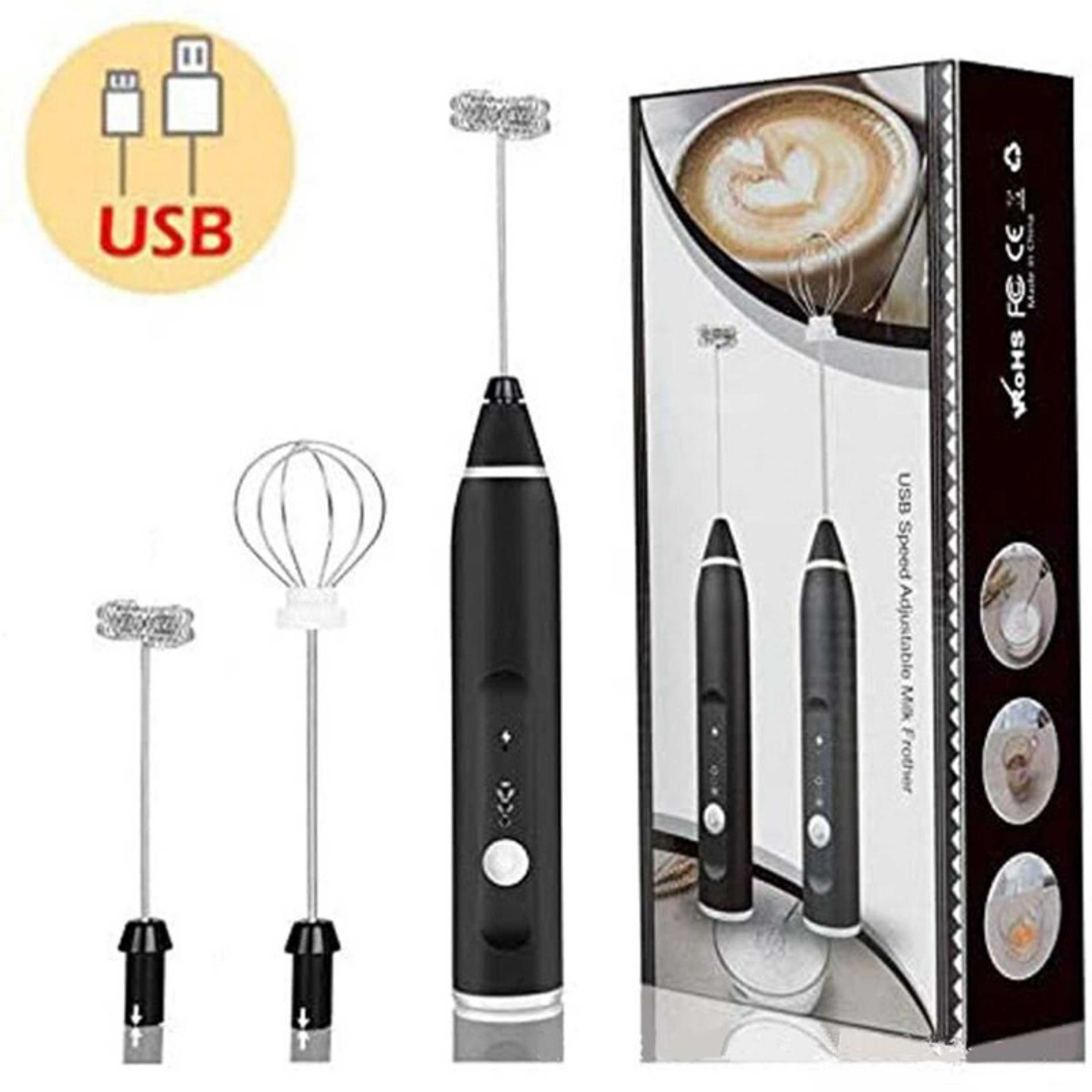 Coffee Beater and Egg Whisker - Rechargeable - Milk Frother & Foamer - Egg Beater - Cake Beater - Portable Hand Beater & Mixer
