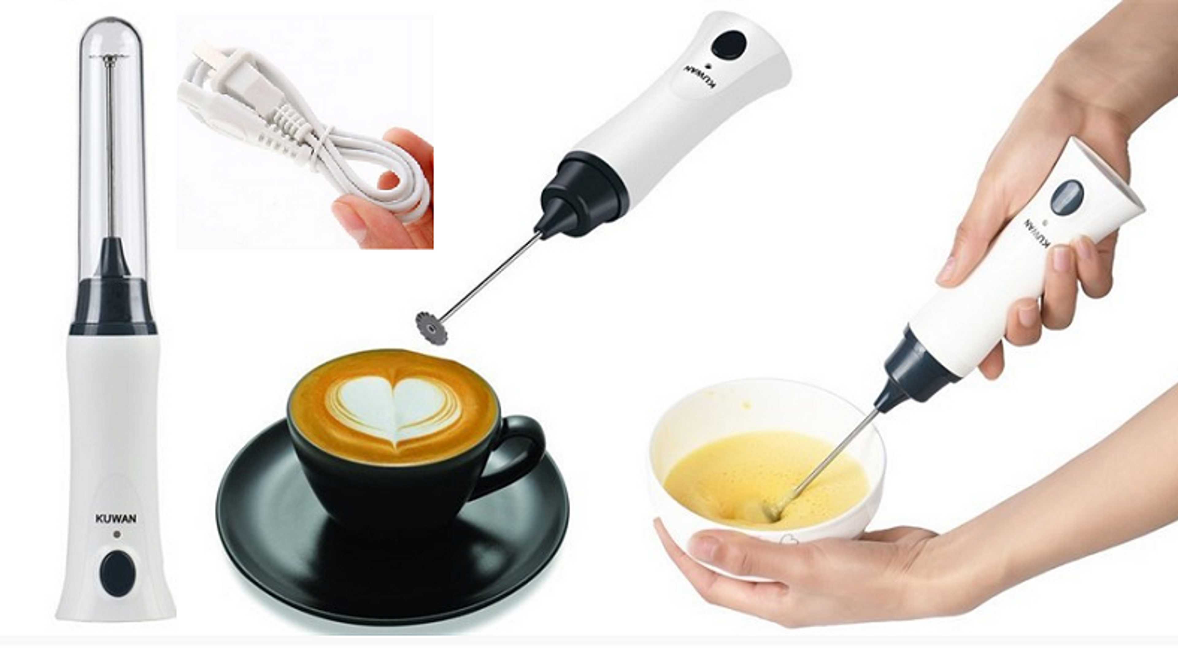 Powerfull Rechargeable Coffee Beater Full High speed with Stronge Bettery in Bettery Rechargeable Coffee Beater Milk Drink Coffee Whisk Mixer Egg Beater Frother Foamer