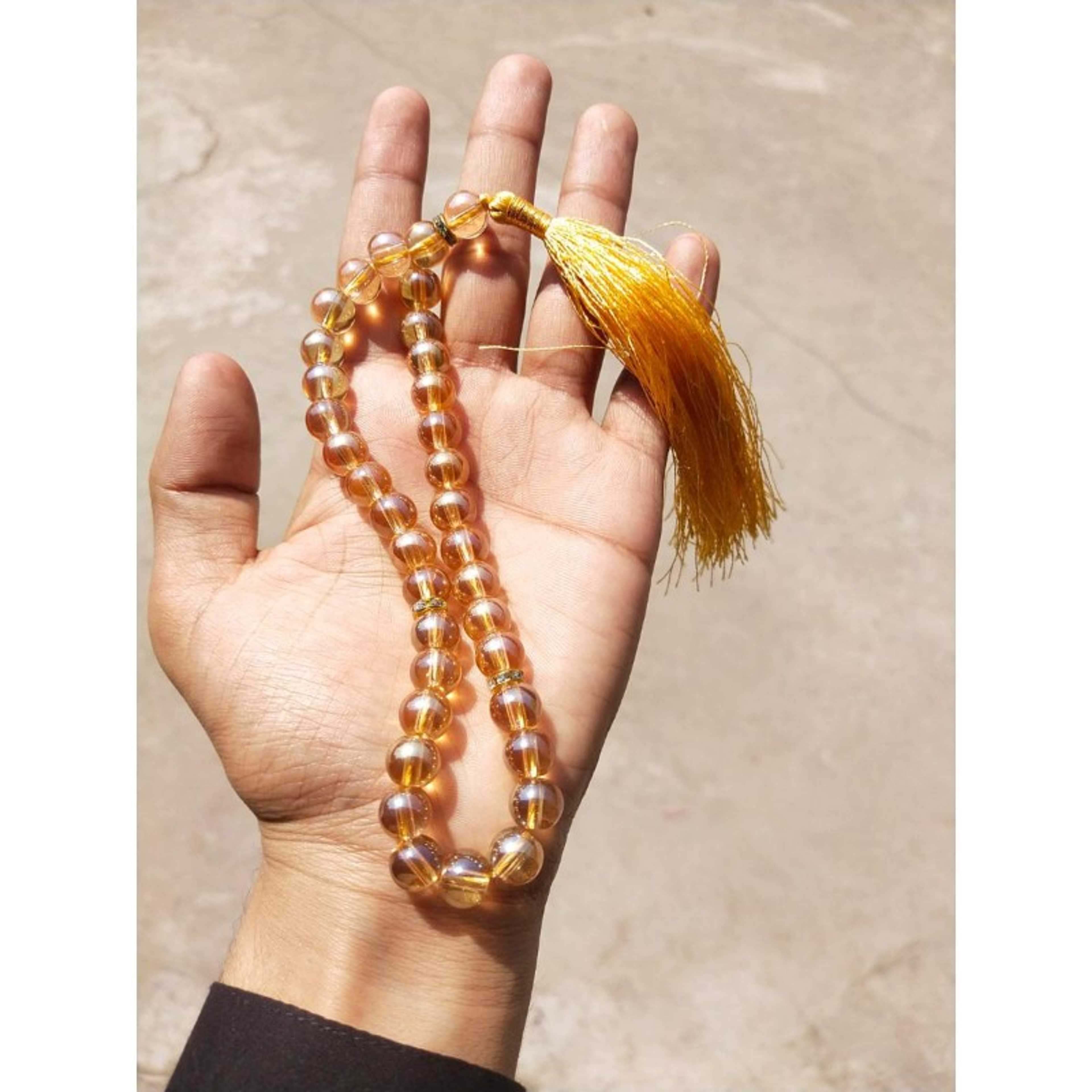 Tasbeeh 33 Beads Letest Modal Orange Colour / Tasbeeh
