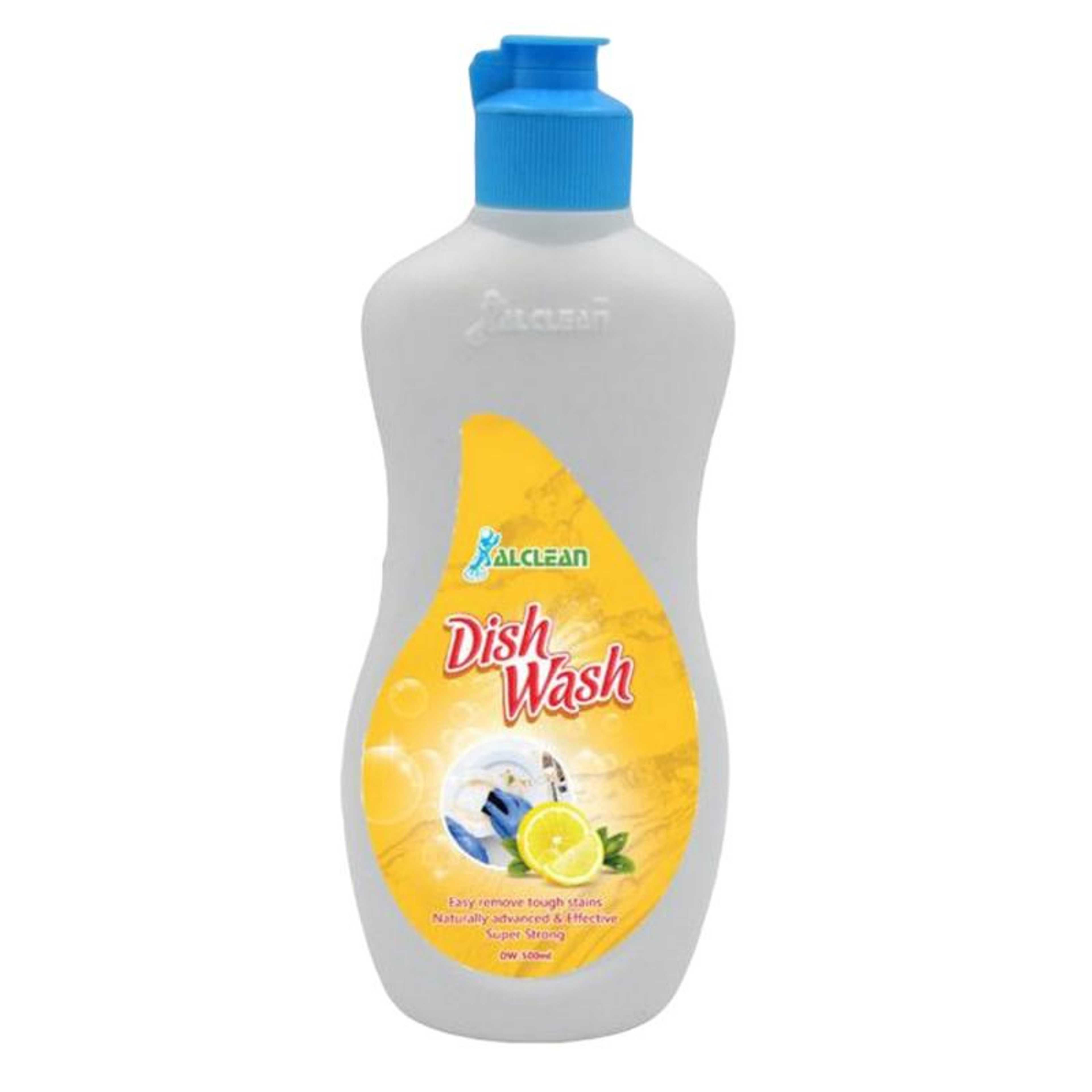 AlClean Dish Wash Liquid Lemon Cleaner Dishwasher Kitchen 500ml