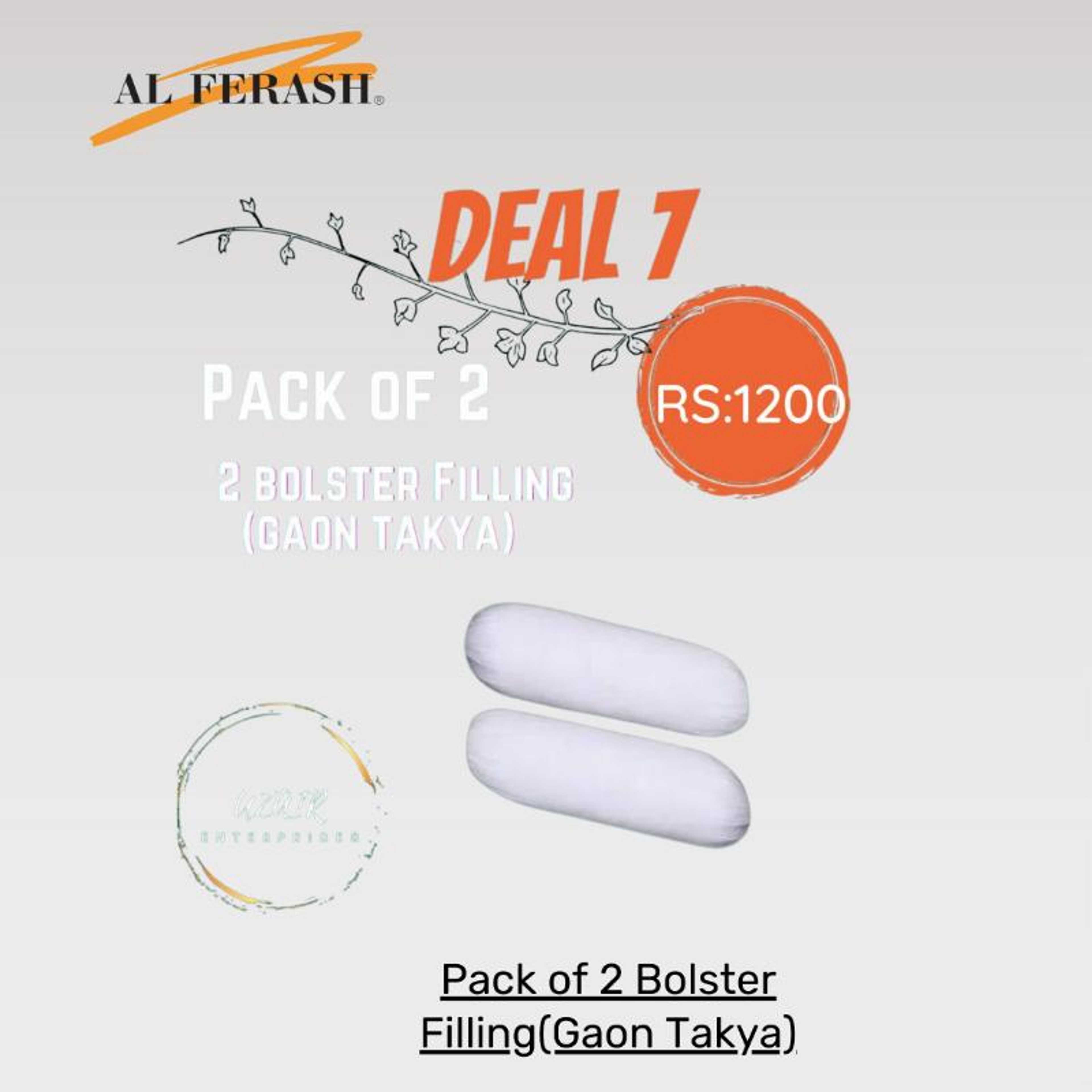 Deal Of Pack of 2 Bolster Filling(Gaon Takya)