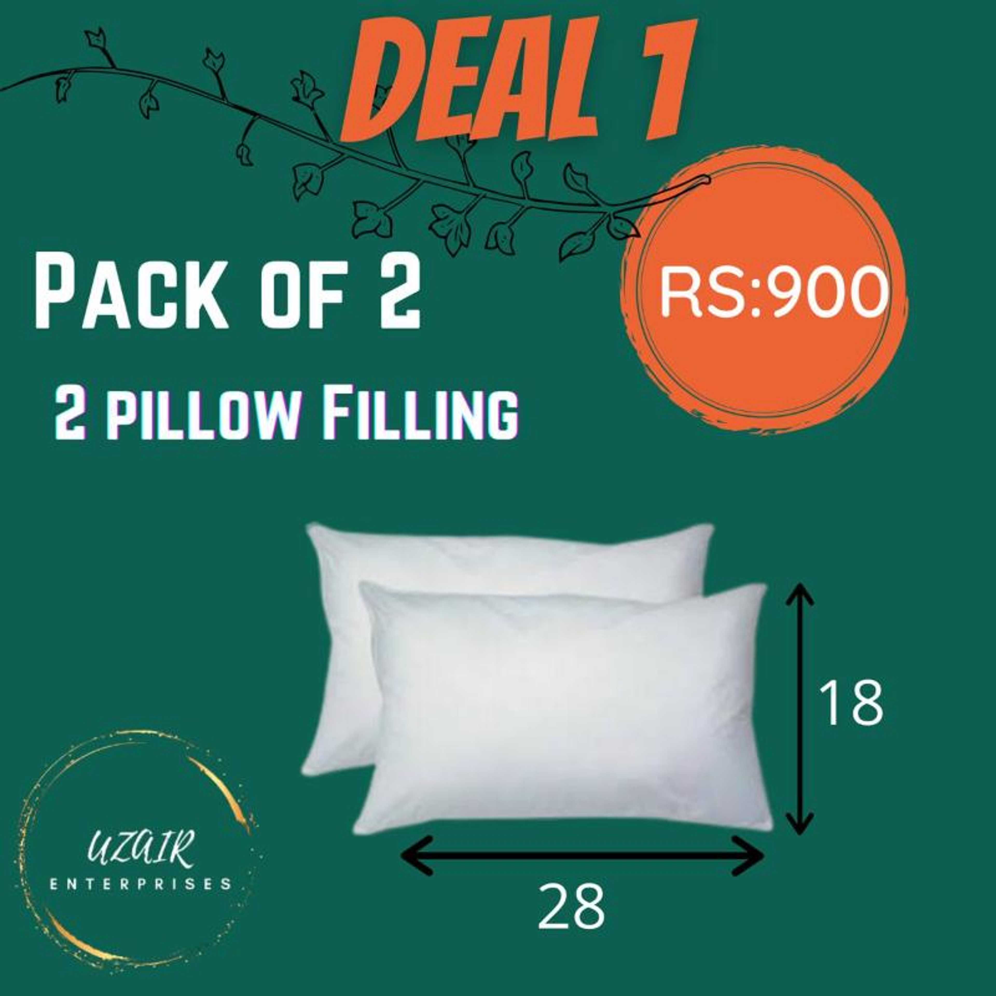 Deal Of Pack Of Two Pillow Filling(18x28)
