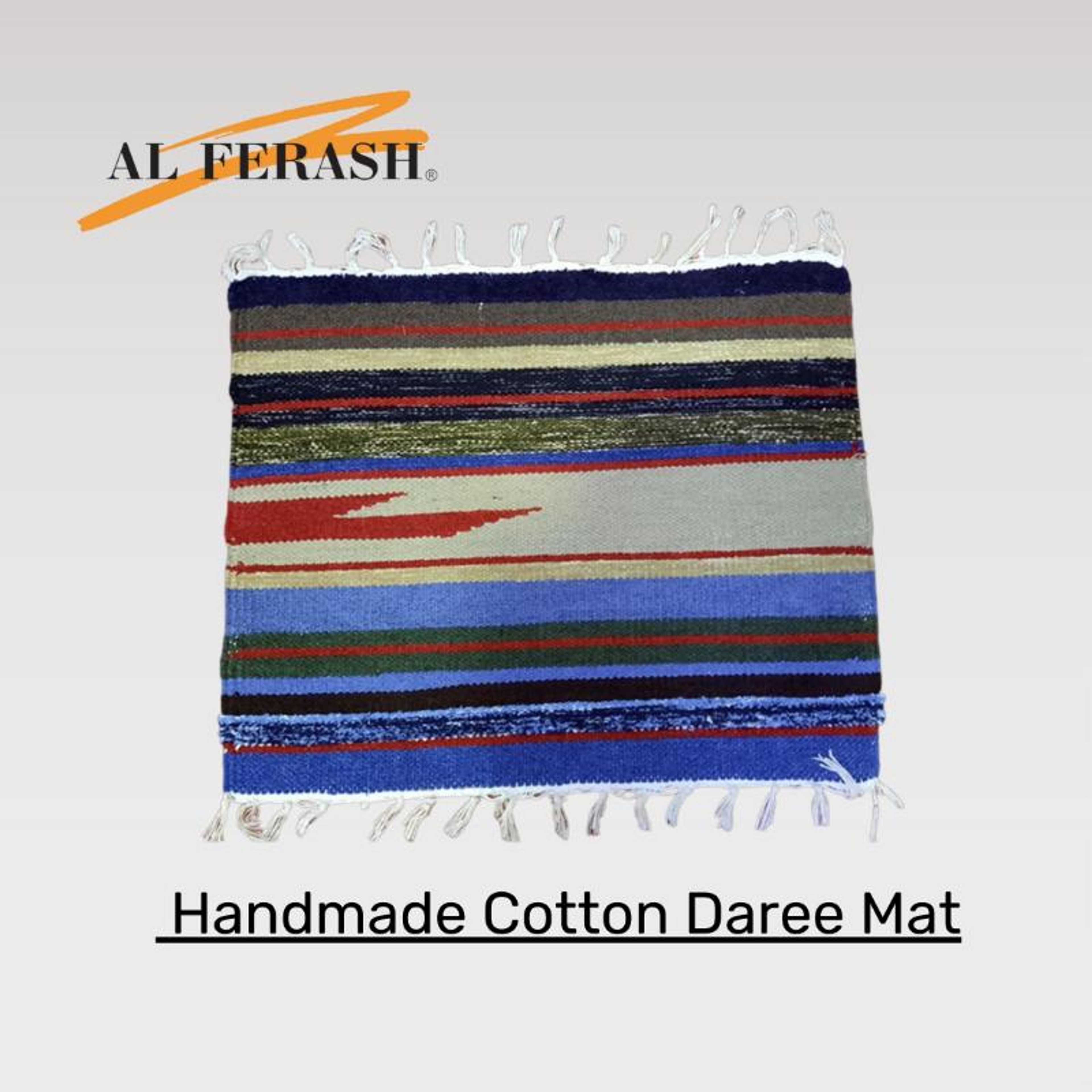 AL Ferash Handmade Cotton Daree Mat | Floor Mat | Room Rug (Darrie)