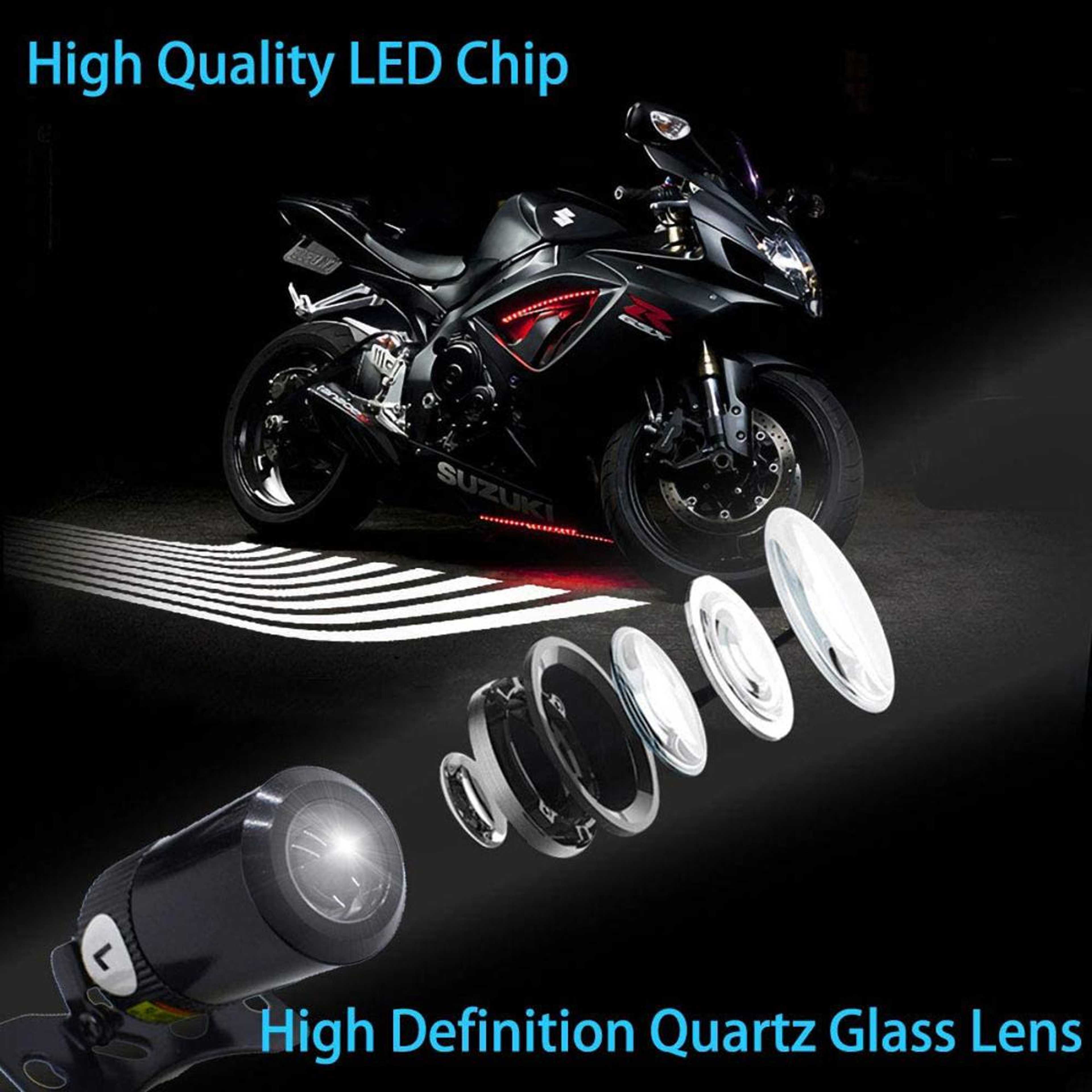 Motorcycle and car Angel Wings Projection Light Kit, Underbody Waterproof Ghost Shadow Lights for Motorcycles - Universal