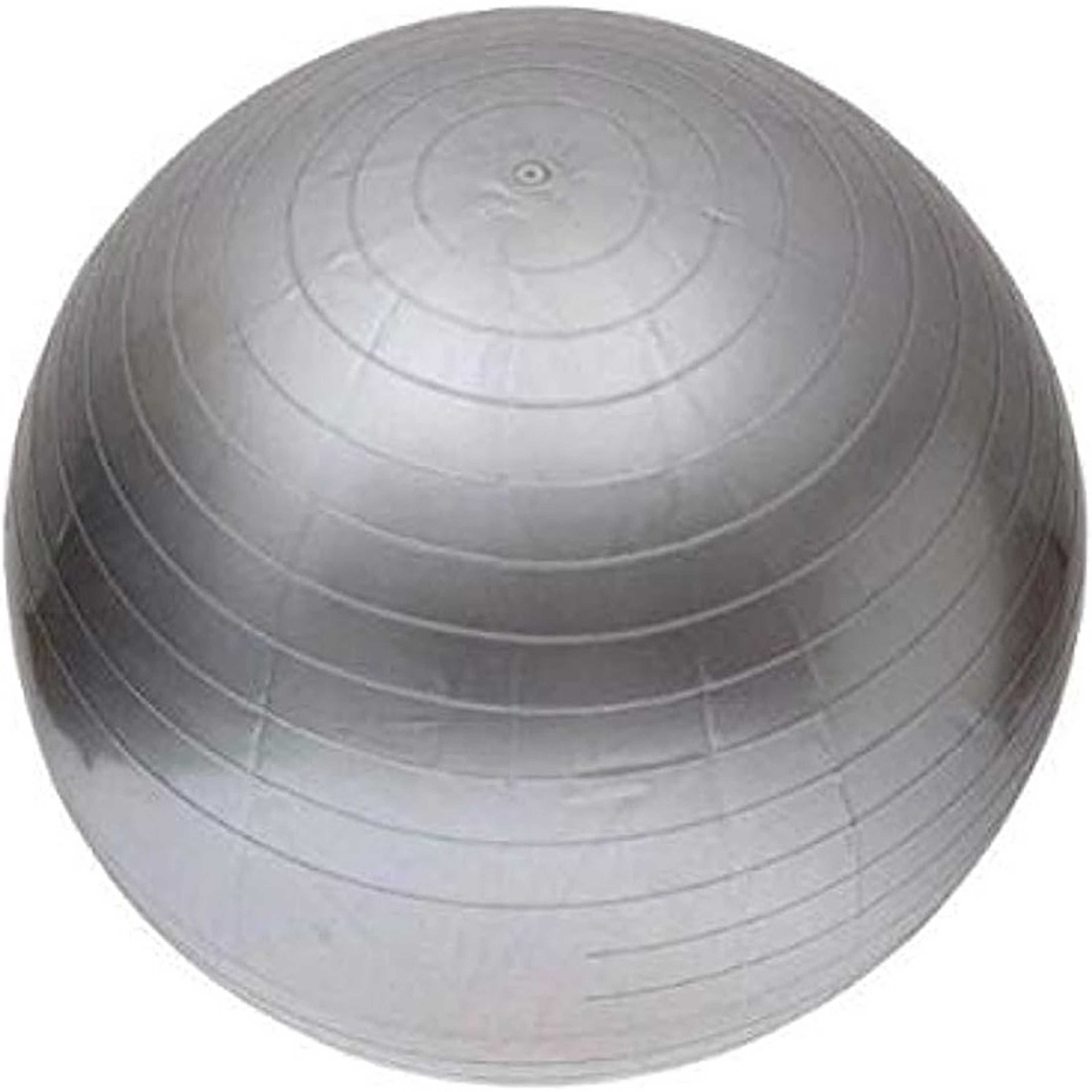 Silver Color Inflatable 75cm Exercise Ball Fitness Yoga Balance Training Sit-ups Gym Training MUFAENS - Product Main Image