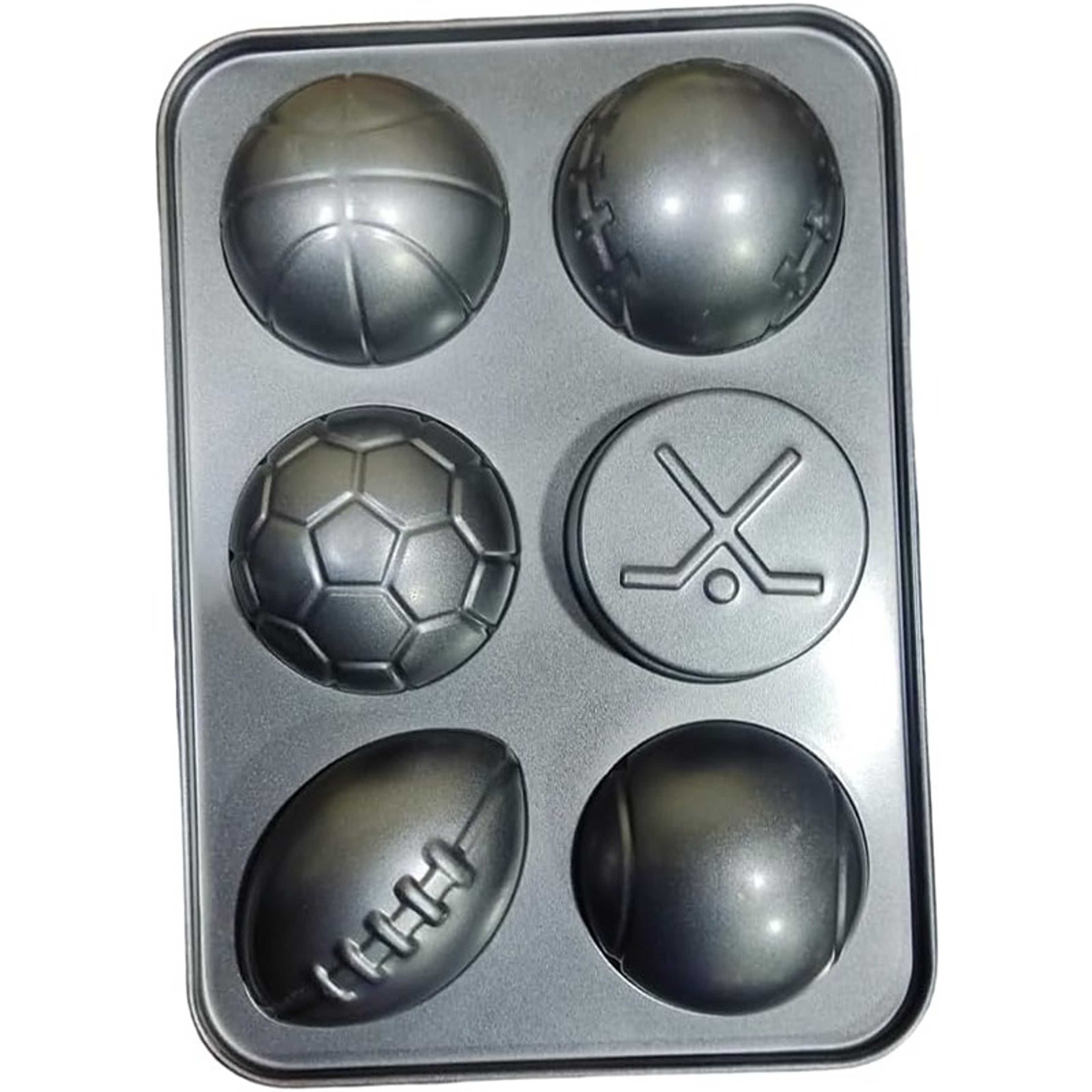 Jumbo Sporting Bake Pan Muffin pan 6 cup large cupcake pan black Carbon steel muffin tin 4 inch Wide cup - Product Main Image