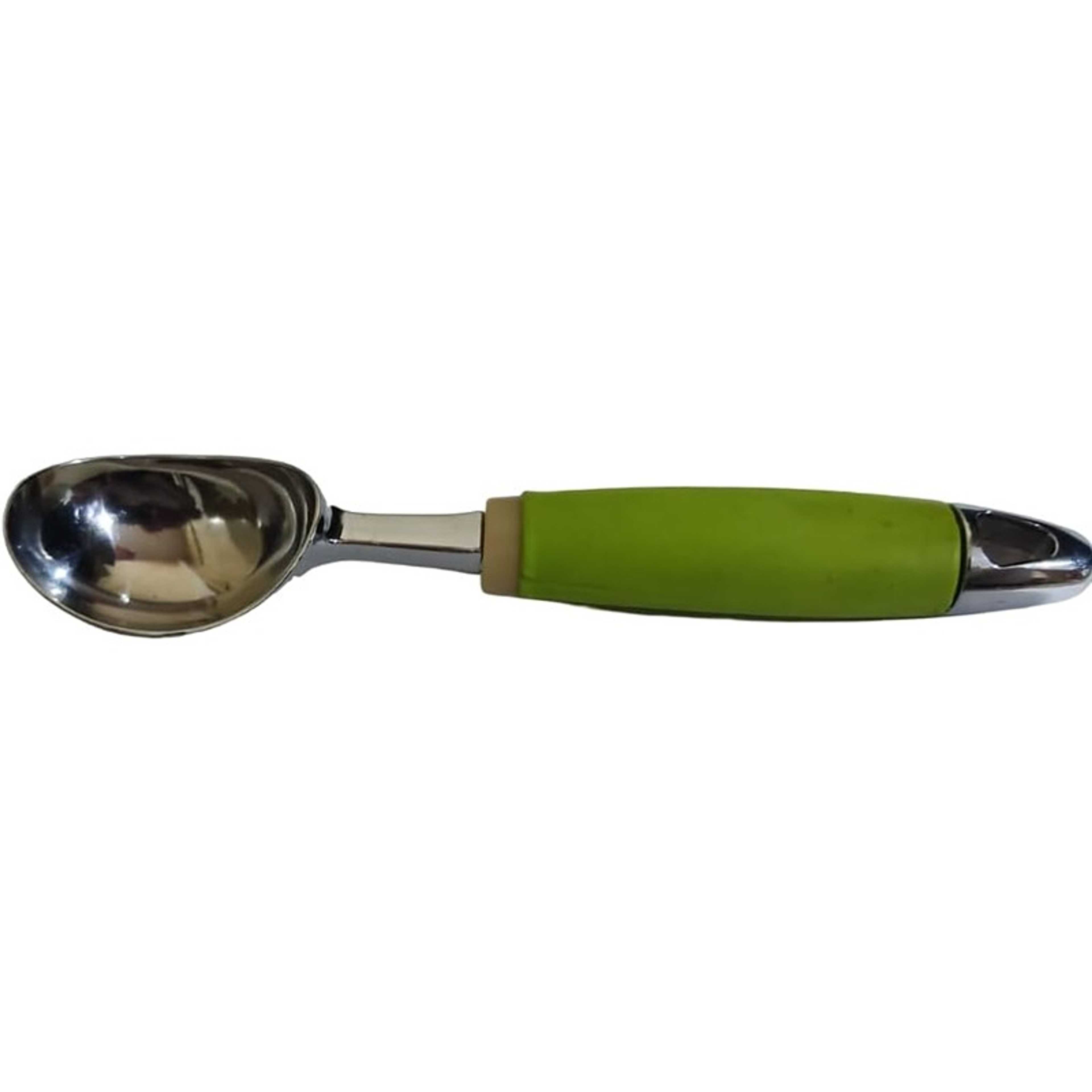 Stainless steel ice cream spoon ice cream scooper with non slip rubber plastic grip - Product Main Image