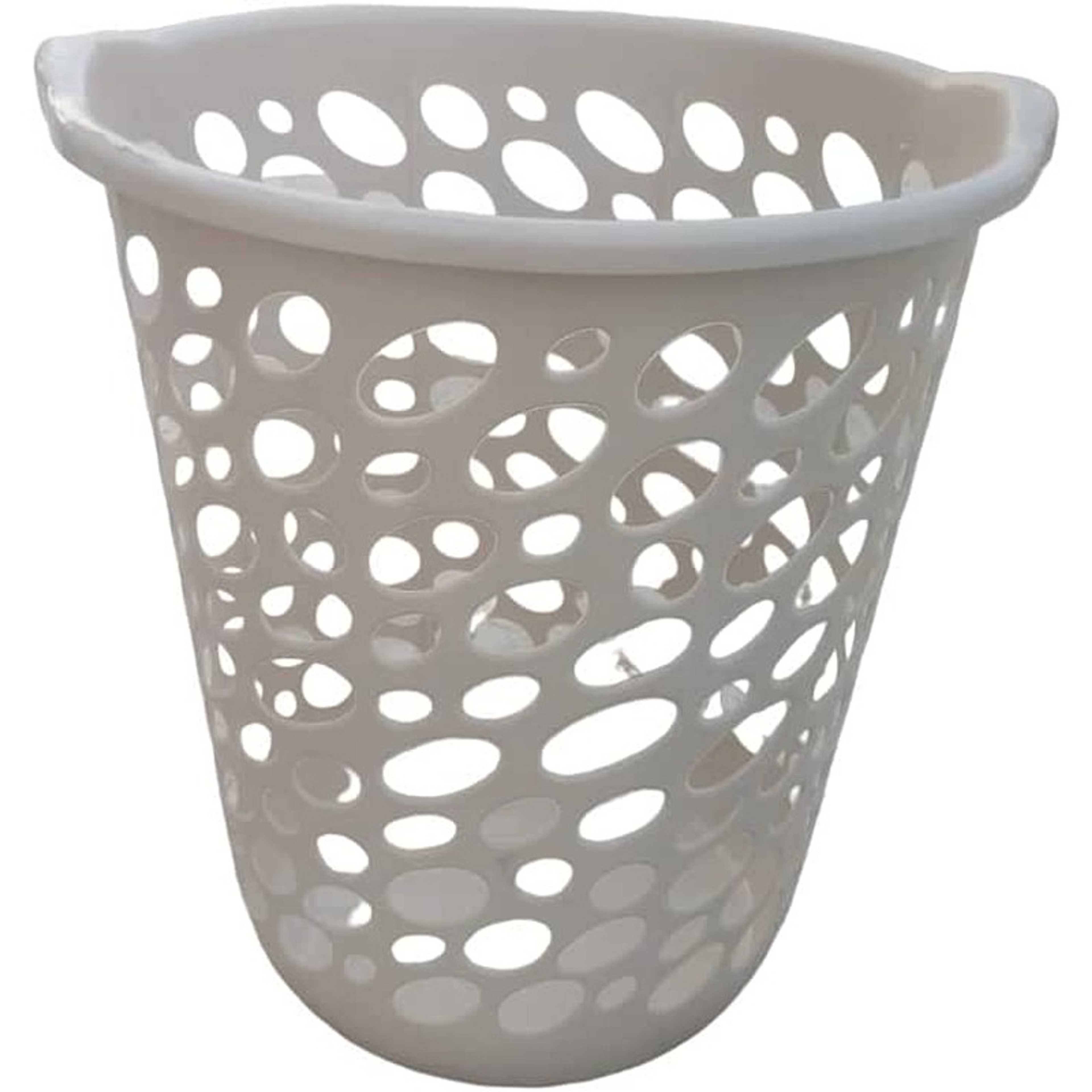 Plastic Round Laundry Basket, Laundry Hamper, Round Laundry Basket Plastic with Handle,House essential, dirty Clothes Basket for Bathroom, Laundry Organizer & Storage Basket, Laundry Baskets (COLOUR1) - Product Main Image