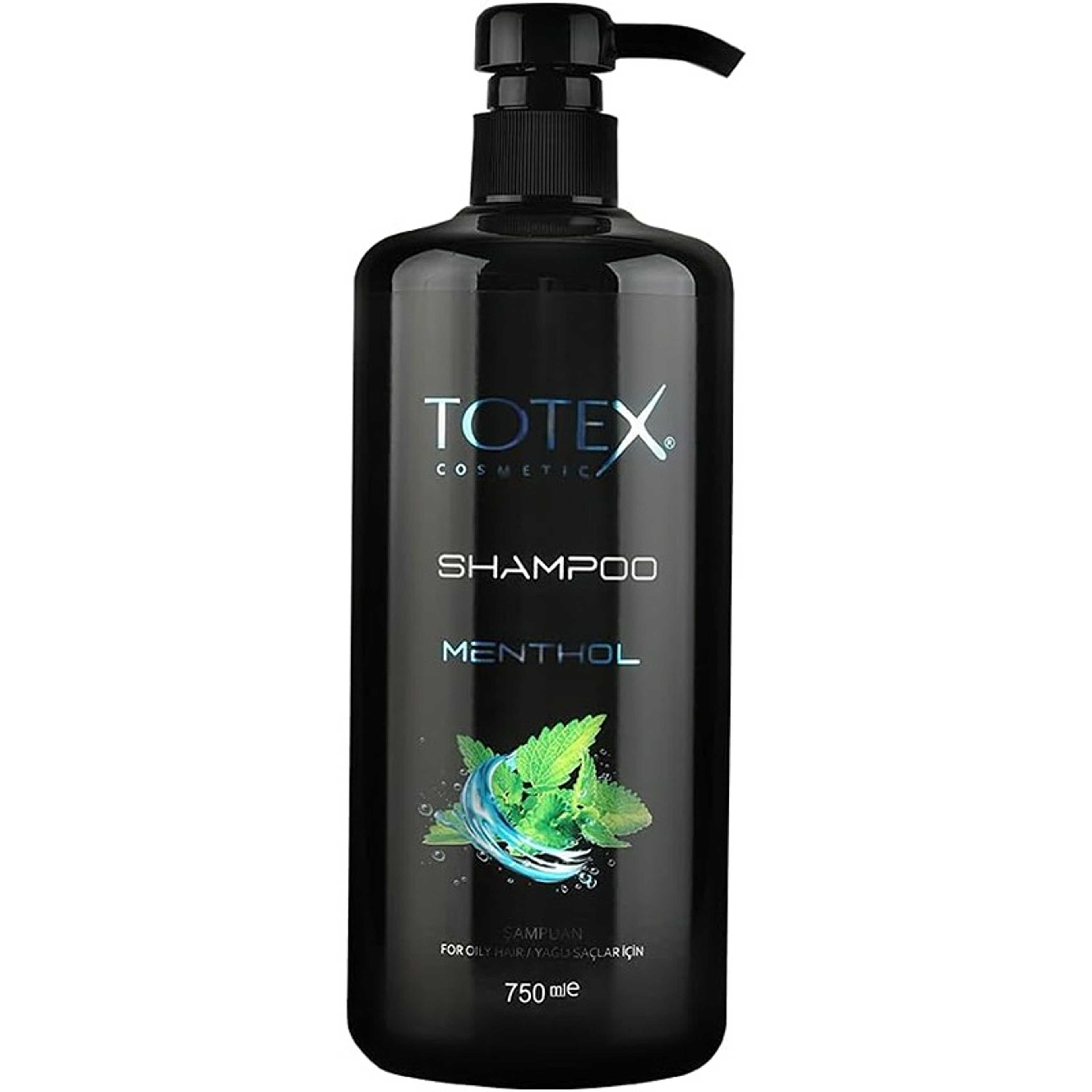 Totex Menthol Hair Shampoo I Cool Fresh Menthol Scent I For Men & Woman I Smooth Shinny Hair Shampoo 750 ml - Product Main Image