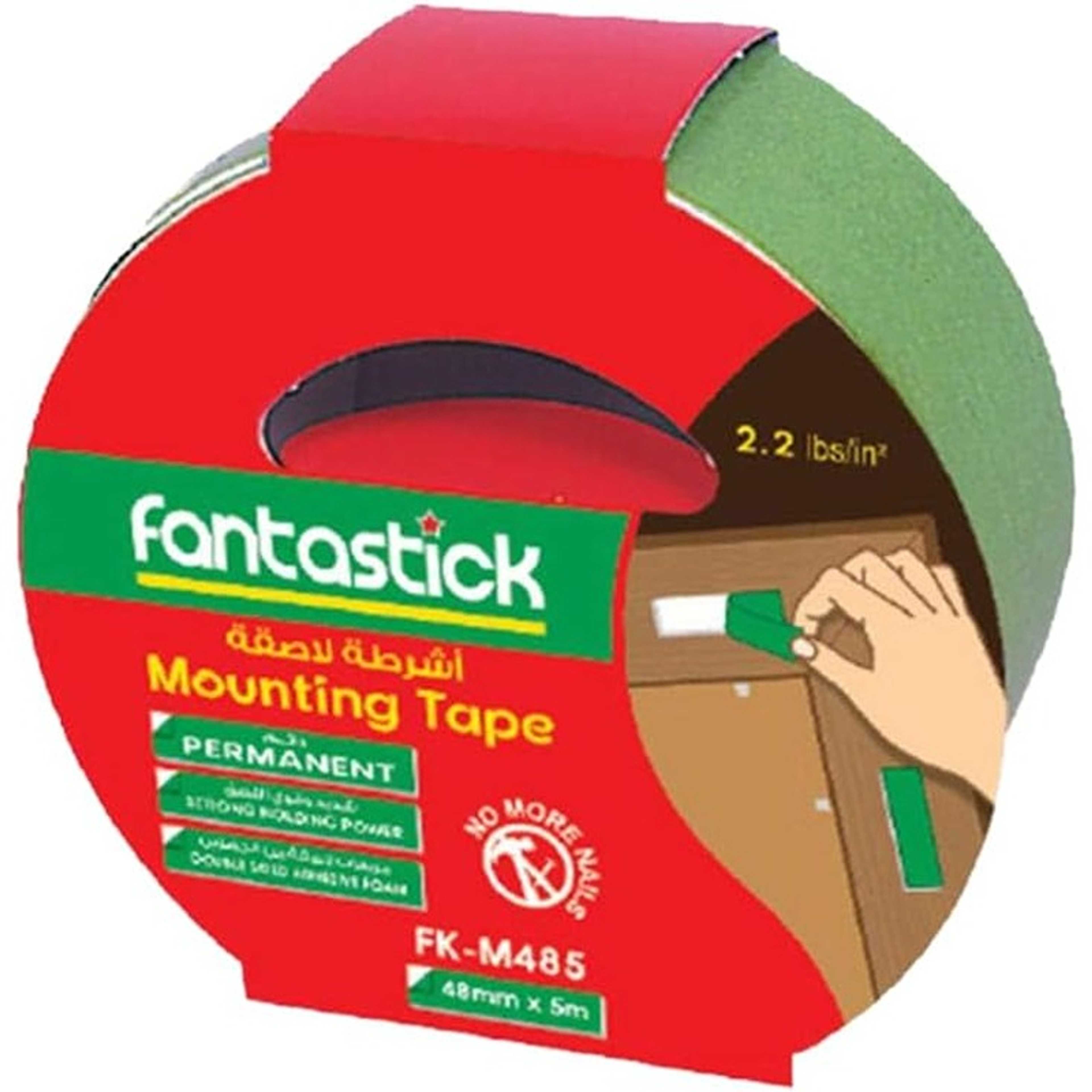 Fantastick Double Sided Mounting Tape 2"x5m Box=6rol - Product Main Image