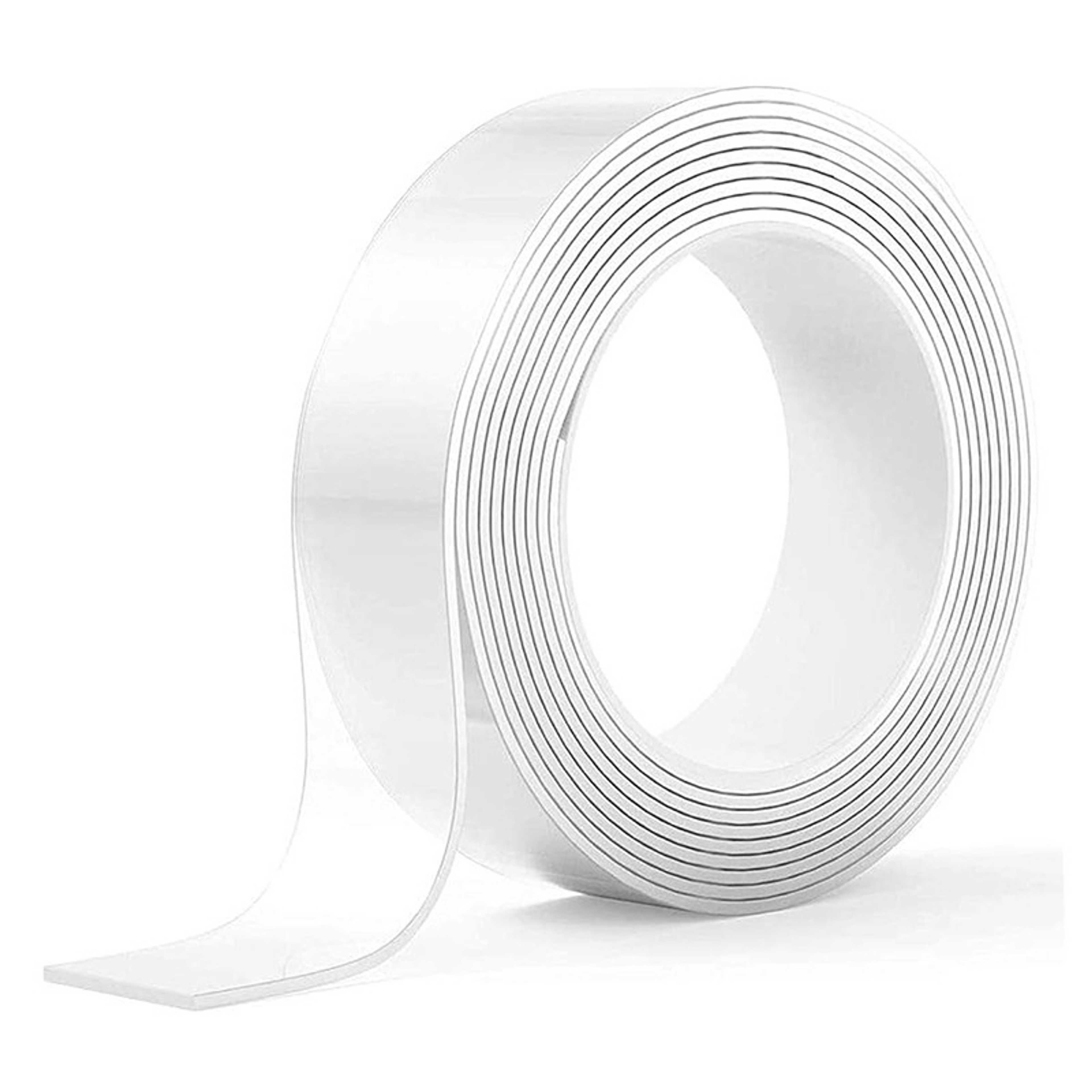 Heavy Duty Tape Double Sided, Traceless Washable Nano Gel Grip Tape, Transparent Mounting Adhesive Tape Removable for DIY in Home School - Product Main Image