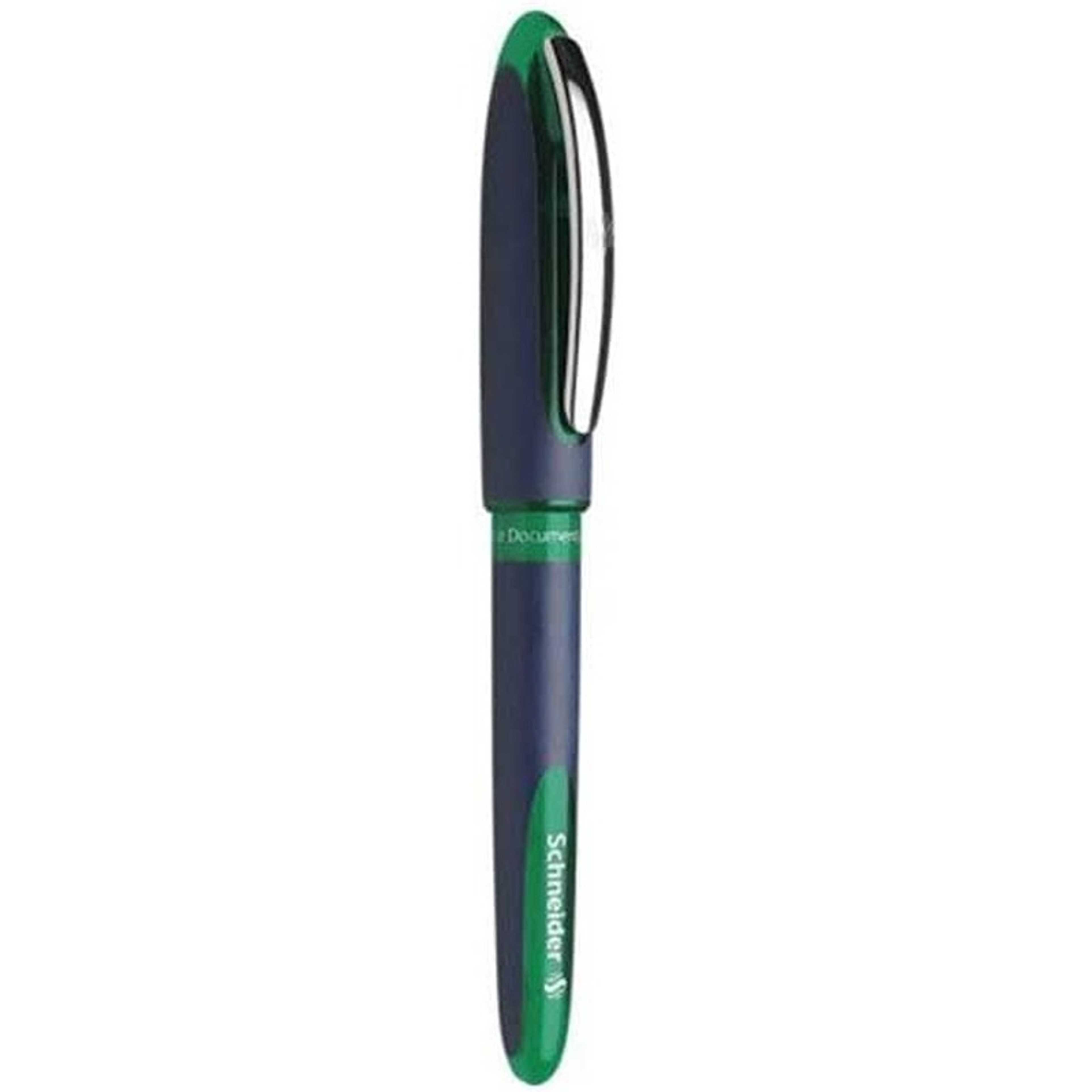 SCHNEIDER One Business Pack of 3 Rollerball Pens Medium Tip 0.6 mm Green - Product Main Image