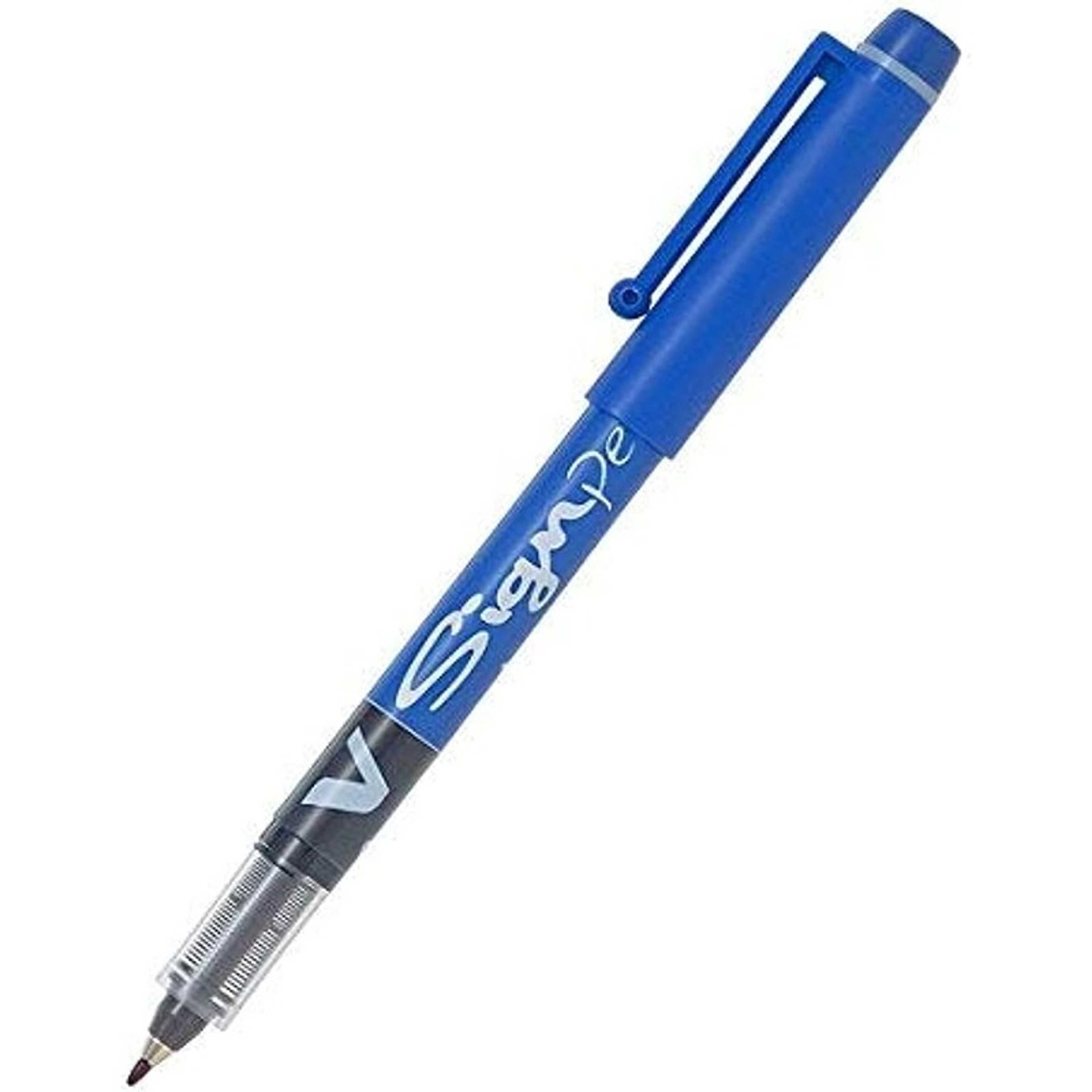 Set of 12 pilot sign pen blue - Product Main Image