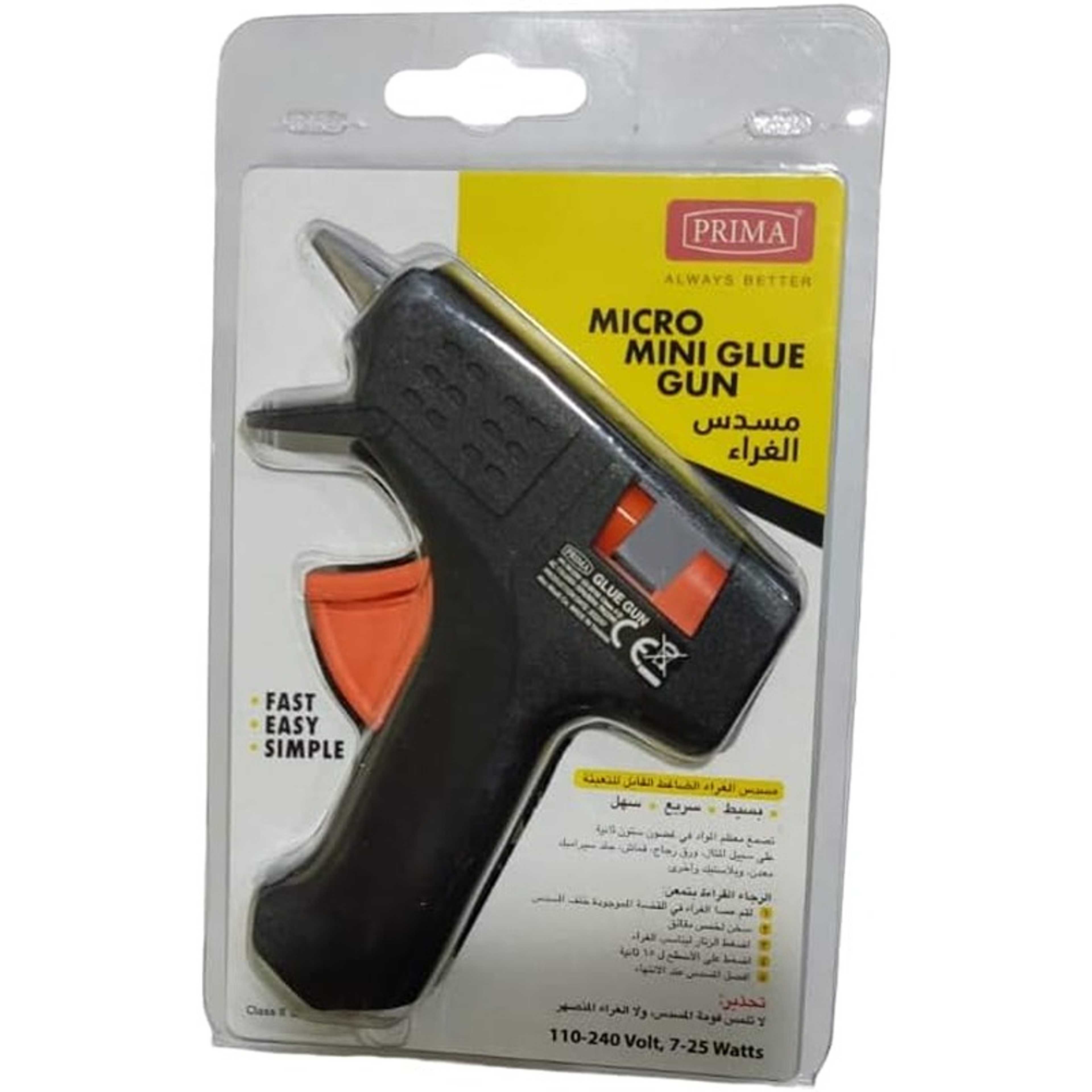 PRIMA SILICONE GLUE GUN WITH FREE 2 PIECES SILICONE FROM BHTC SAMALL MICRO MINI SIZE 25 WATTS FROM PRIMA 110-240V - Product Main Image