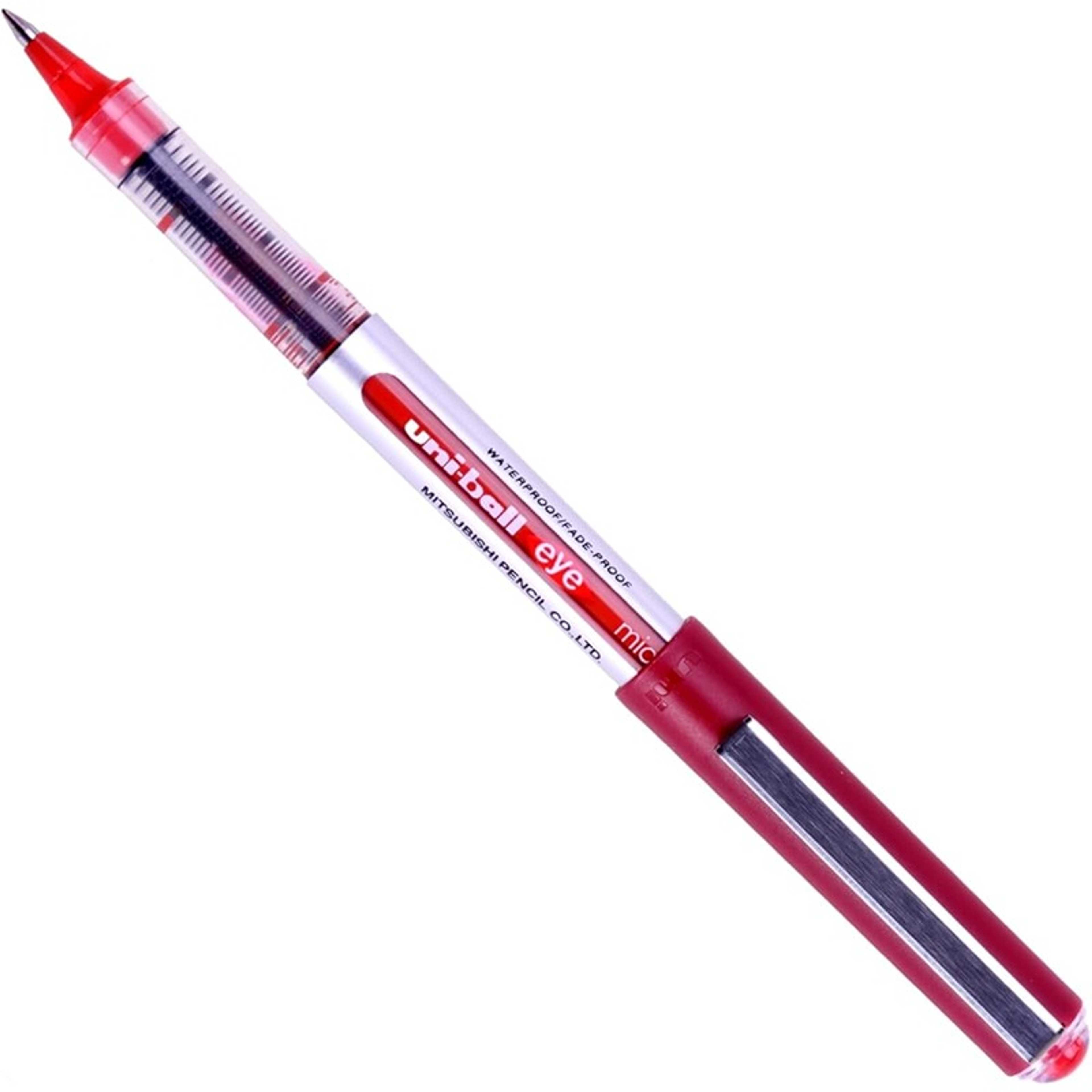 Uni-Ball Ub150 Eye Micro Roller 0.5 Mm, Red, Pack Of 12 - Product Main Image