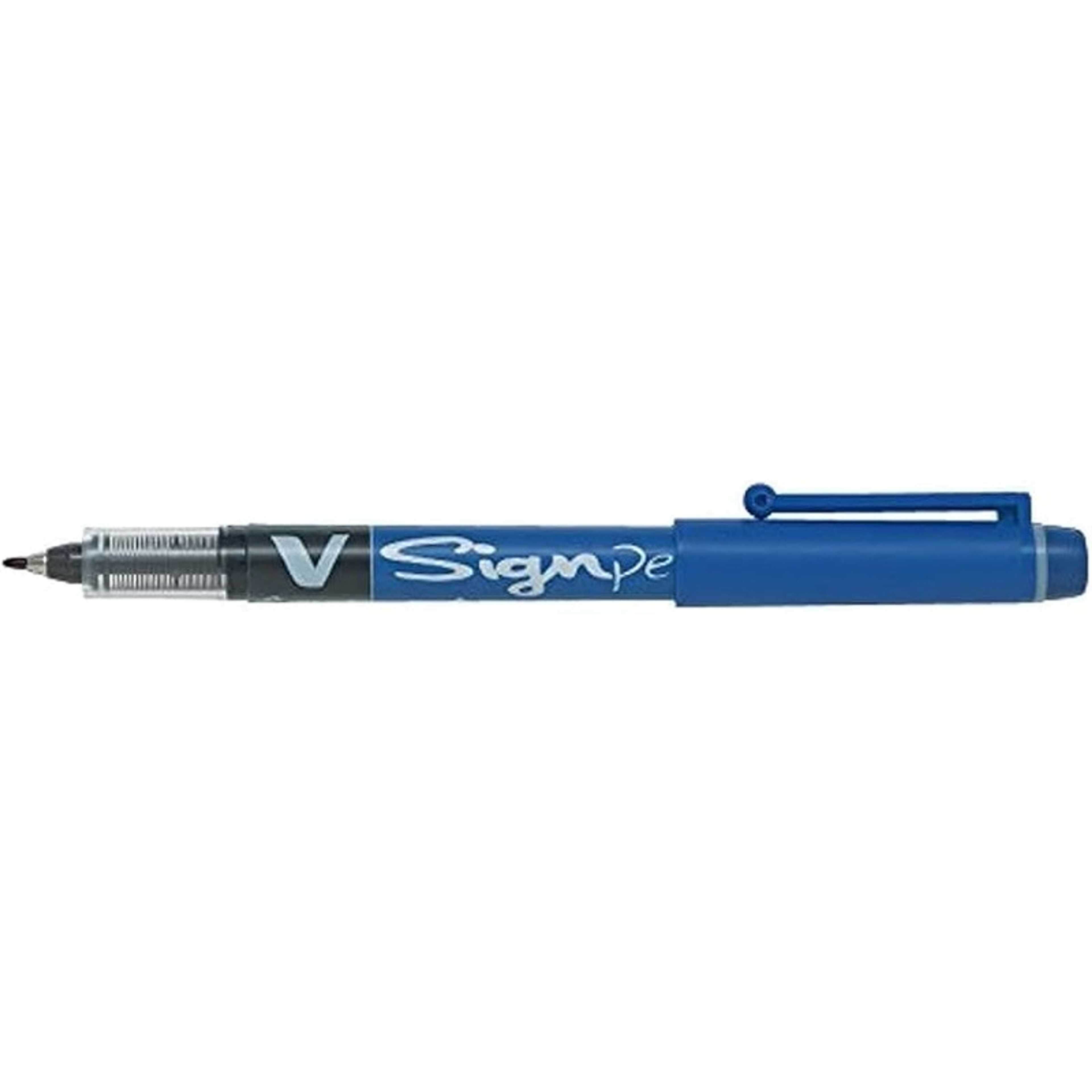 Pilot 301101203 V Sign Pen Liquid Ink 2.0 mm Tip - Blue - Pack of 12 - Product Main Image