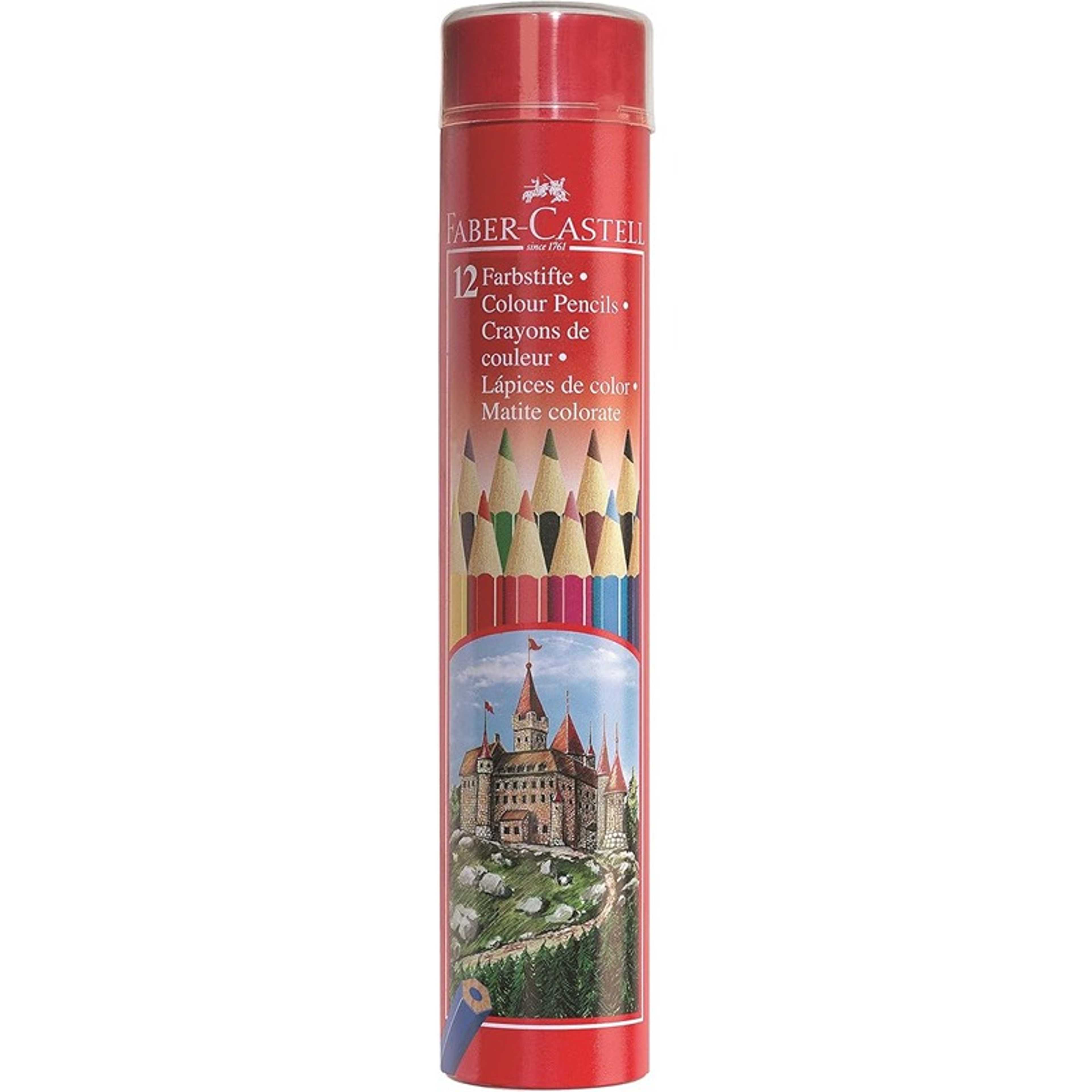 Faber-Castell Colour Pencils (Round Tin of 12), 115826 - Product Main Image