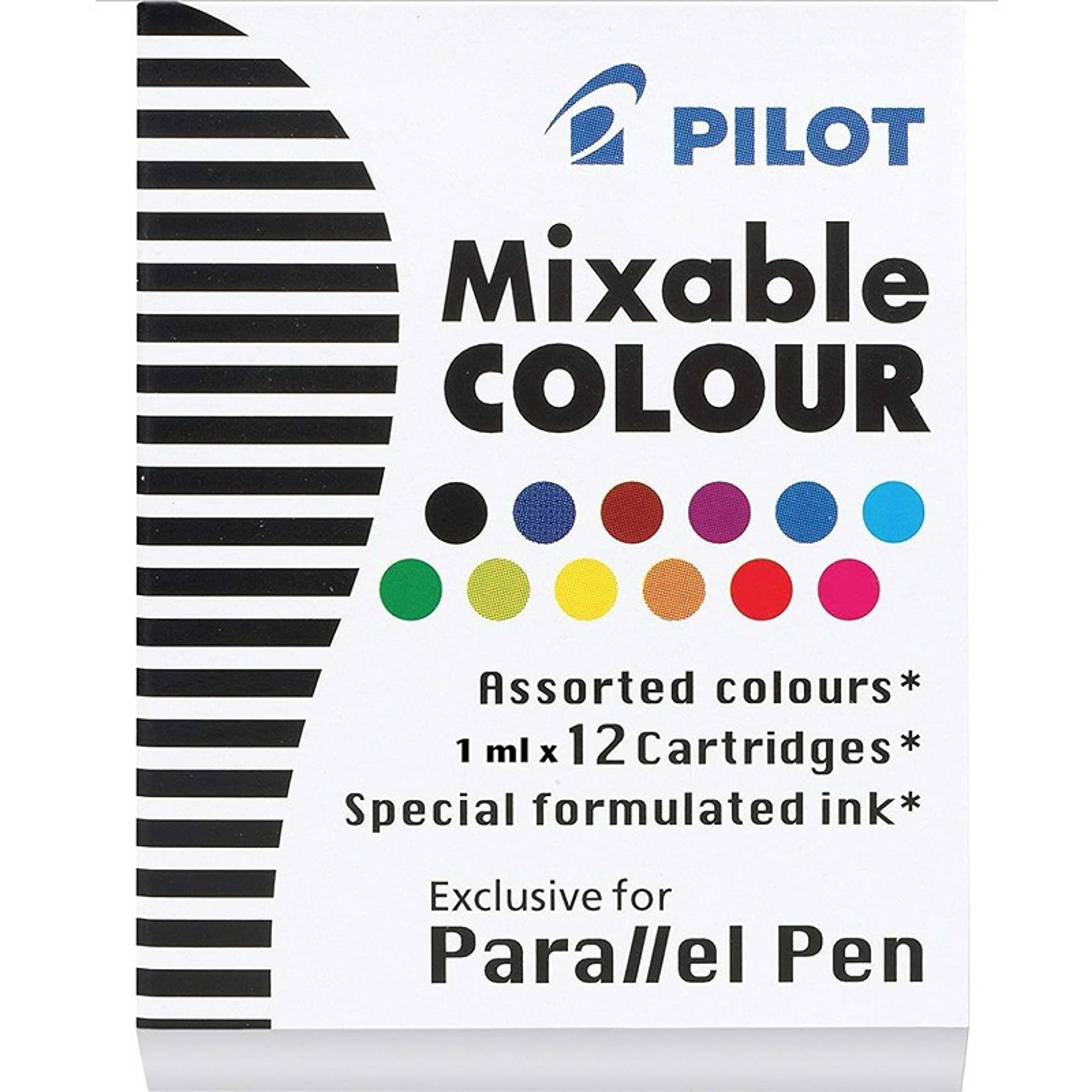 Pilot Parallel Calligraphy Pen Refill - 12 Color Pack - Product Main Image