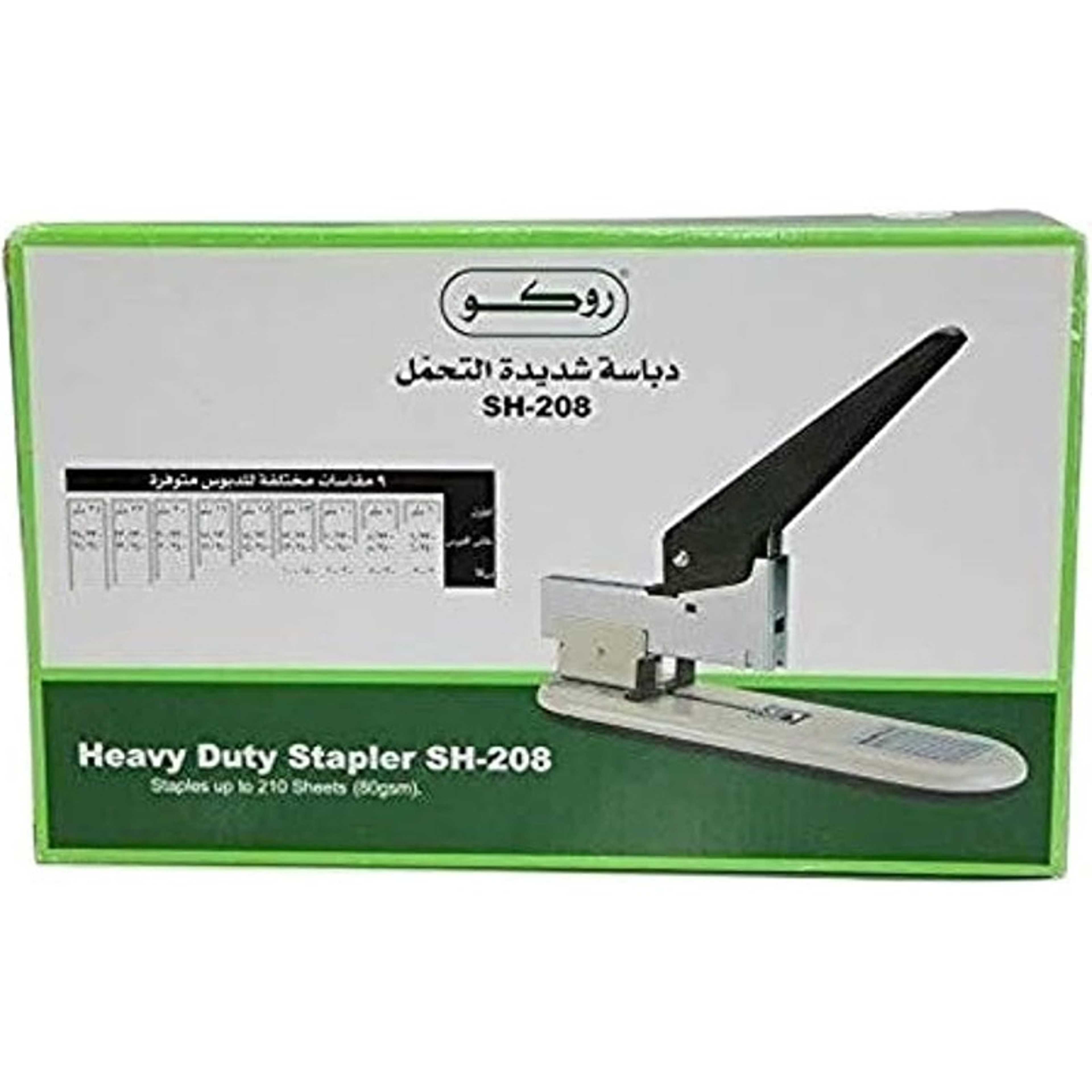 Roco Heavy Duty Stapler Sh-208,Rq-20208Blk - Product Main Image
