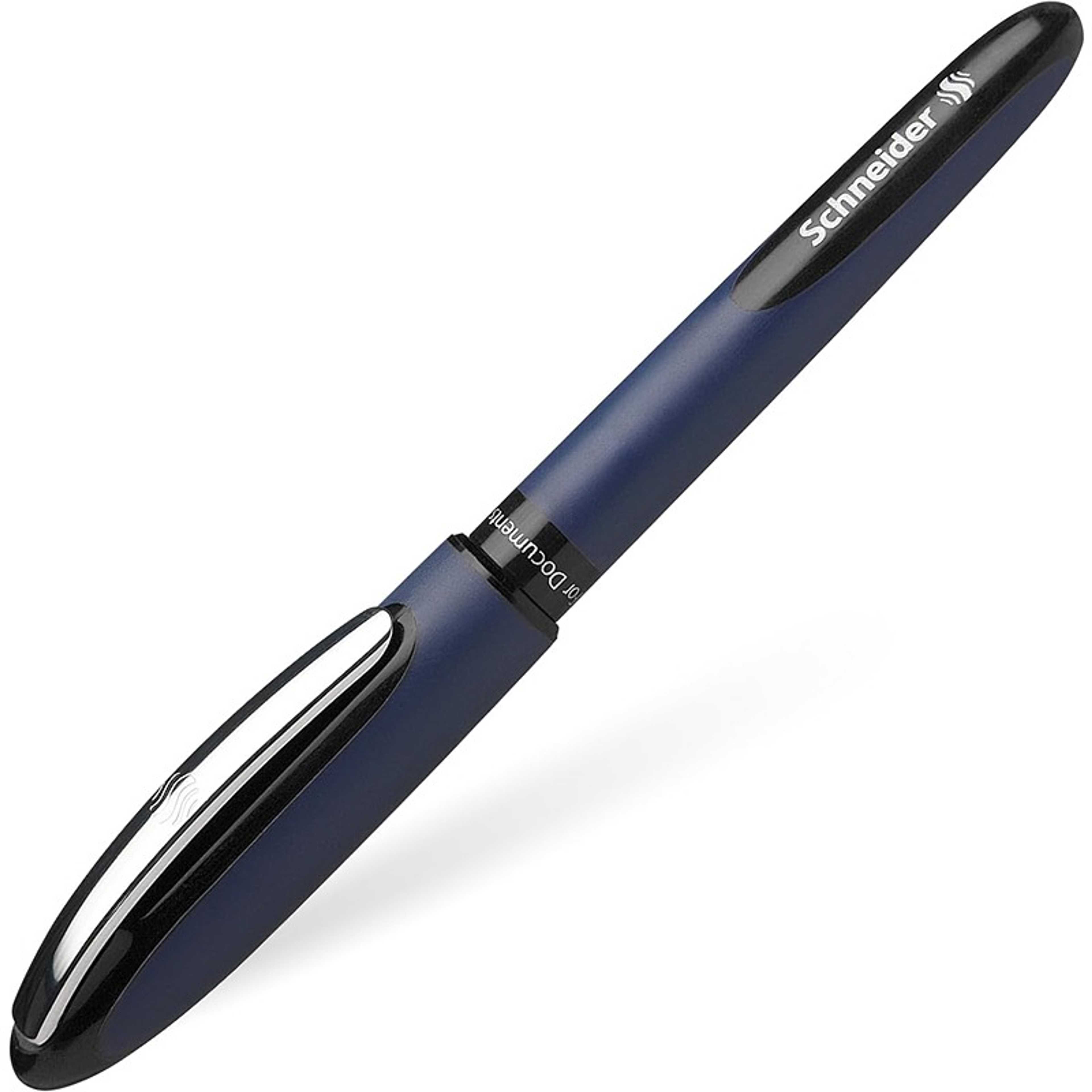 Schneider One Business rollerball Pen, 0.6 mm line width and ultra-smooth tip, made in Germany, 1 blister card Black - Product Main Image