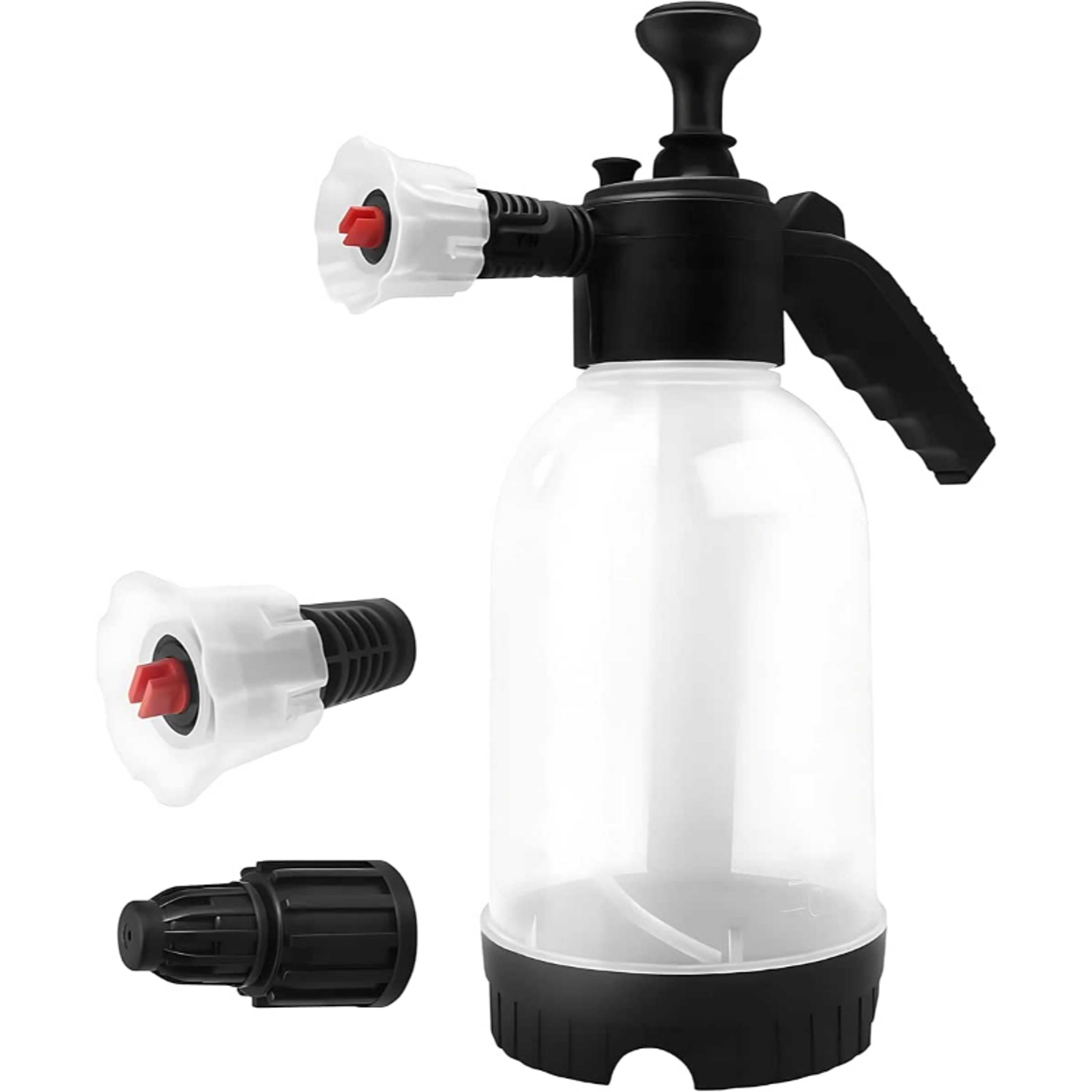 Biki 2L Foam Sprayer, 0.5 Gallon, Car Wash, Foaming Pump, Two Nozzles, Home Cleaning, Weed Spraying, Car Detailing, Garden Watering - Product Main Image