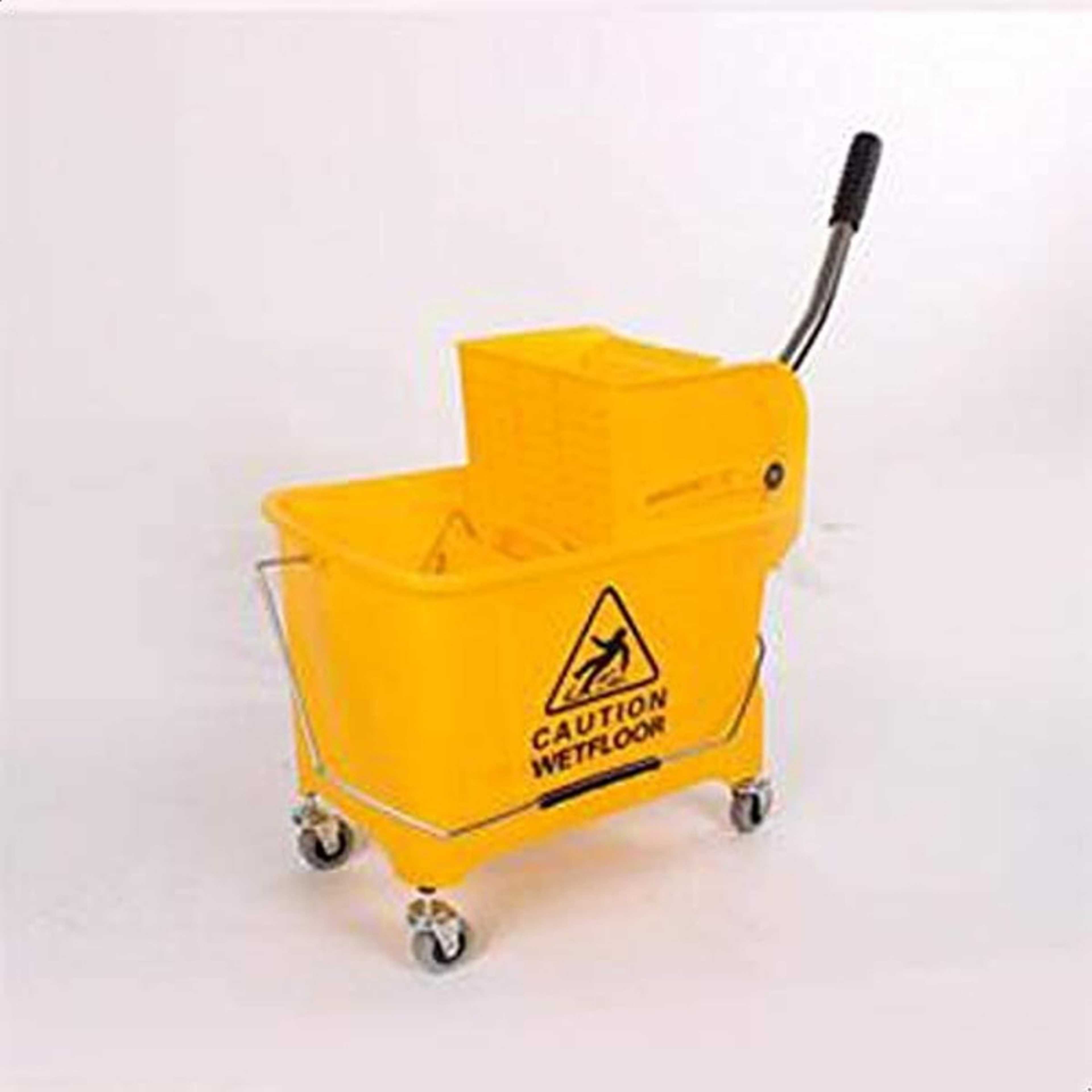 SAM Plastic Mop Bucket with Side Press Wringer - 20L - Product Main Image