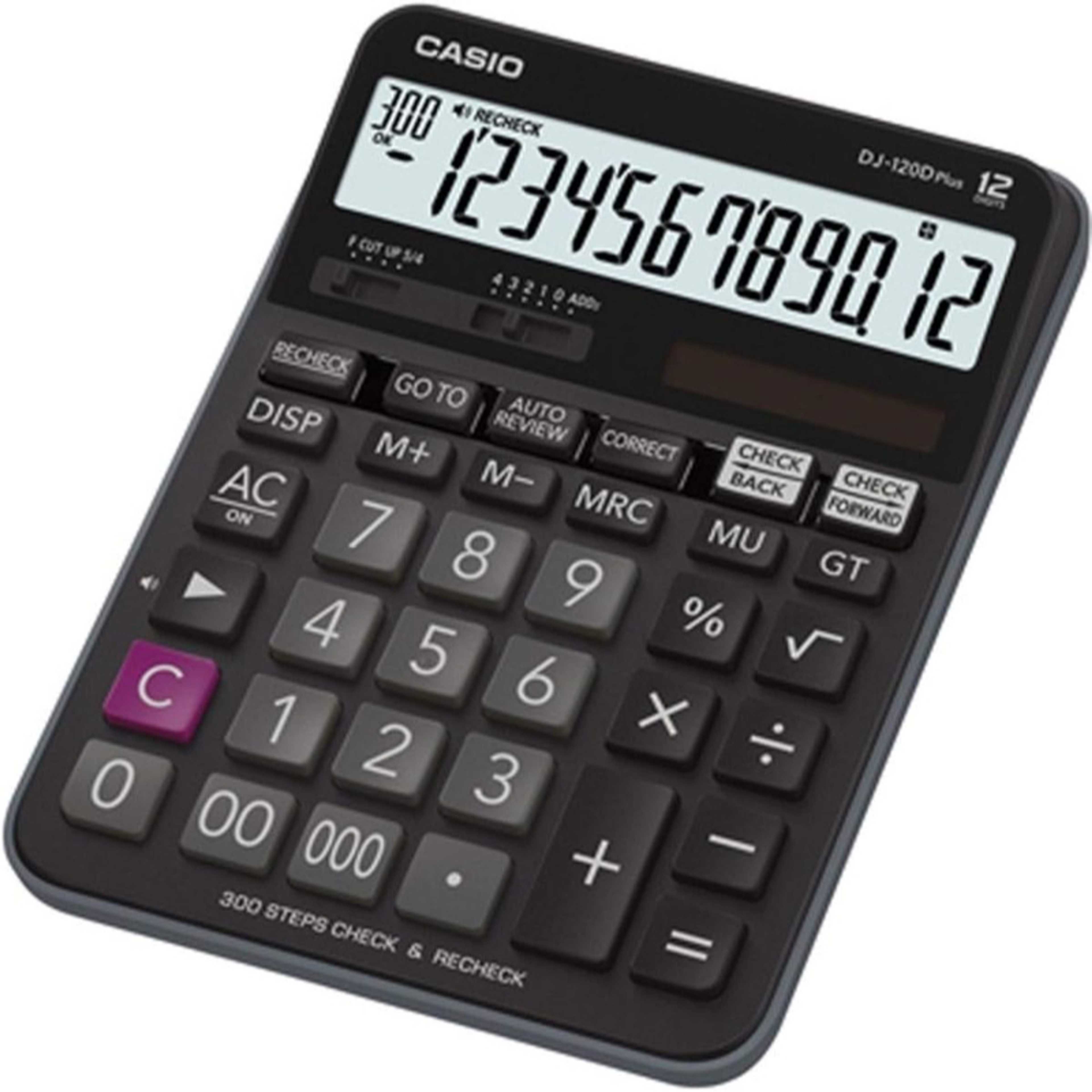 Casio Calculator DJ-120D Plus -Check& Recheck Function - Product Main Image