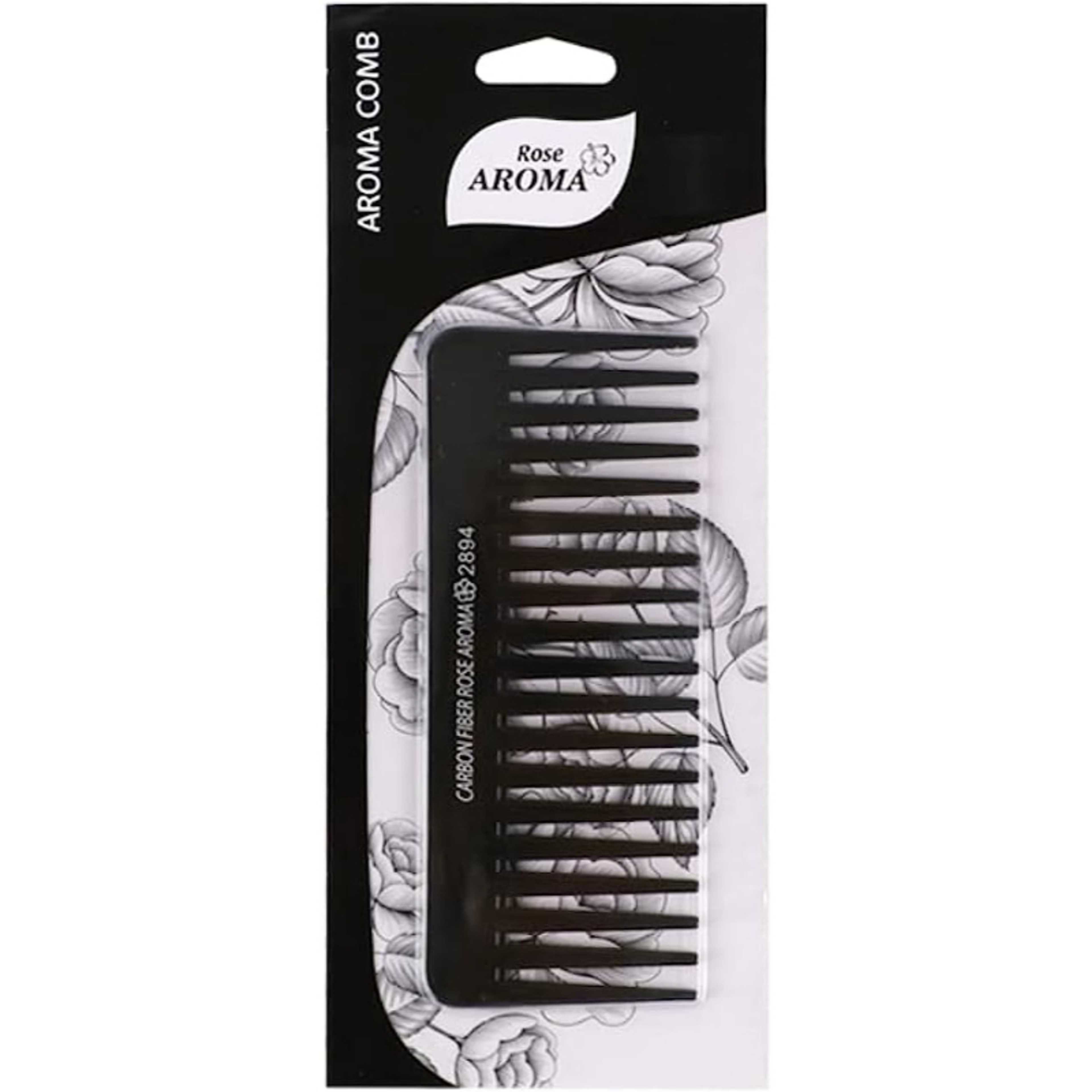 Rose Aroma Carbon Fiber Hair Comb 2894 - Product Main Image