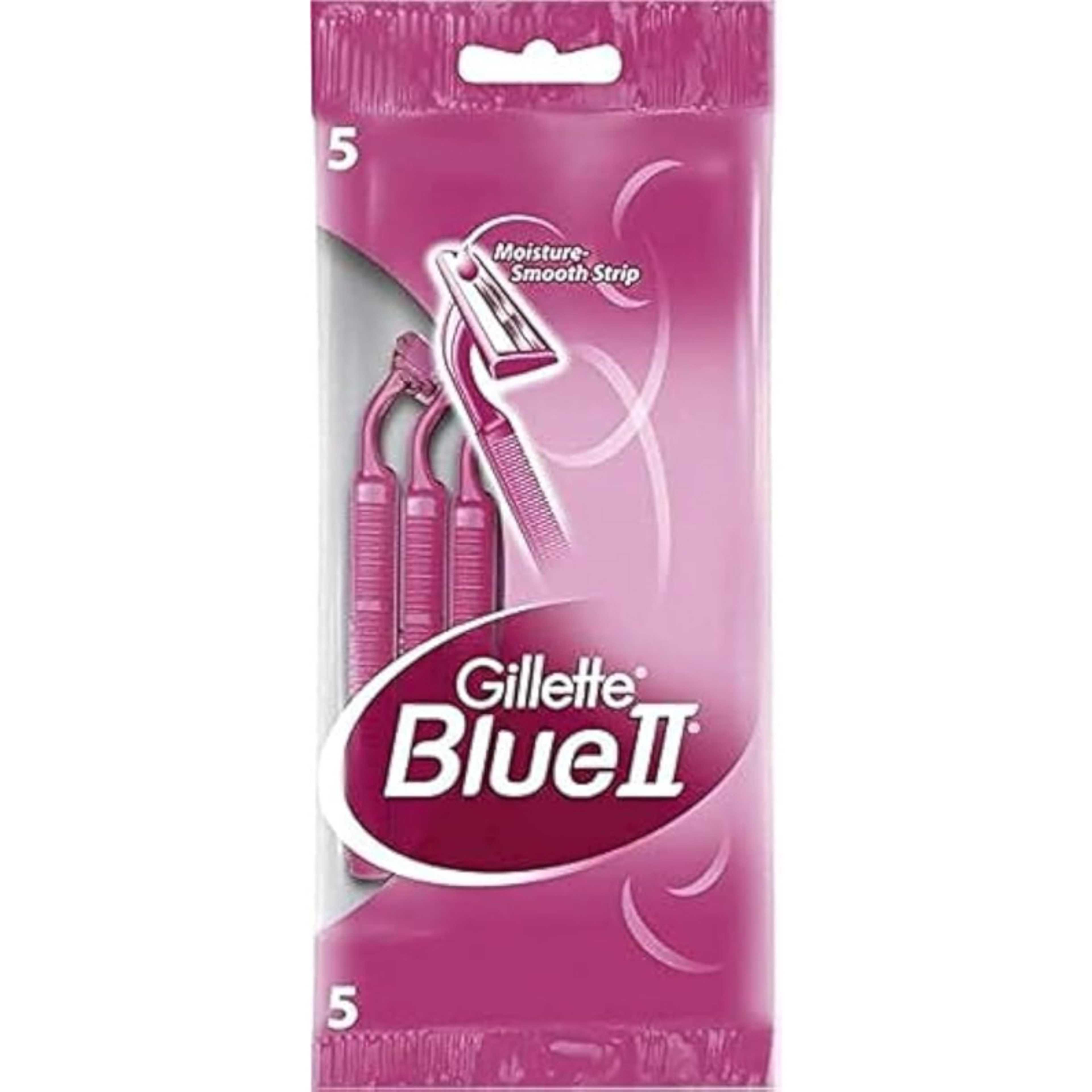 Gillette Blue 2 Plus Razor Blades For Women- 5 Blades, Pink - Product Main Image