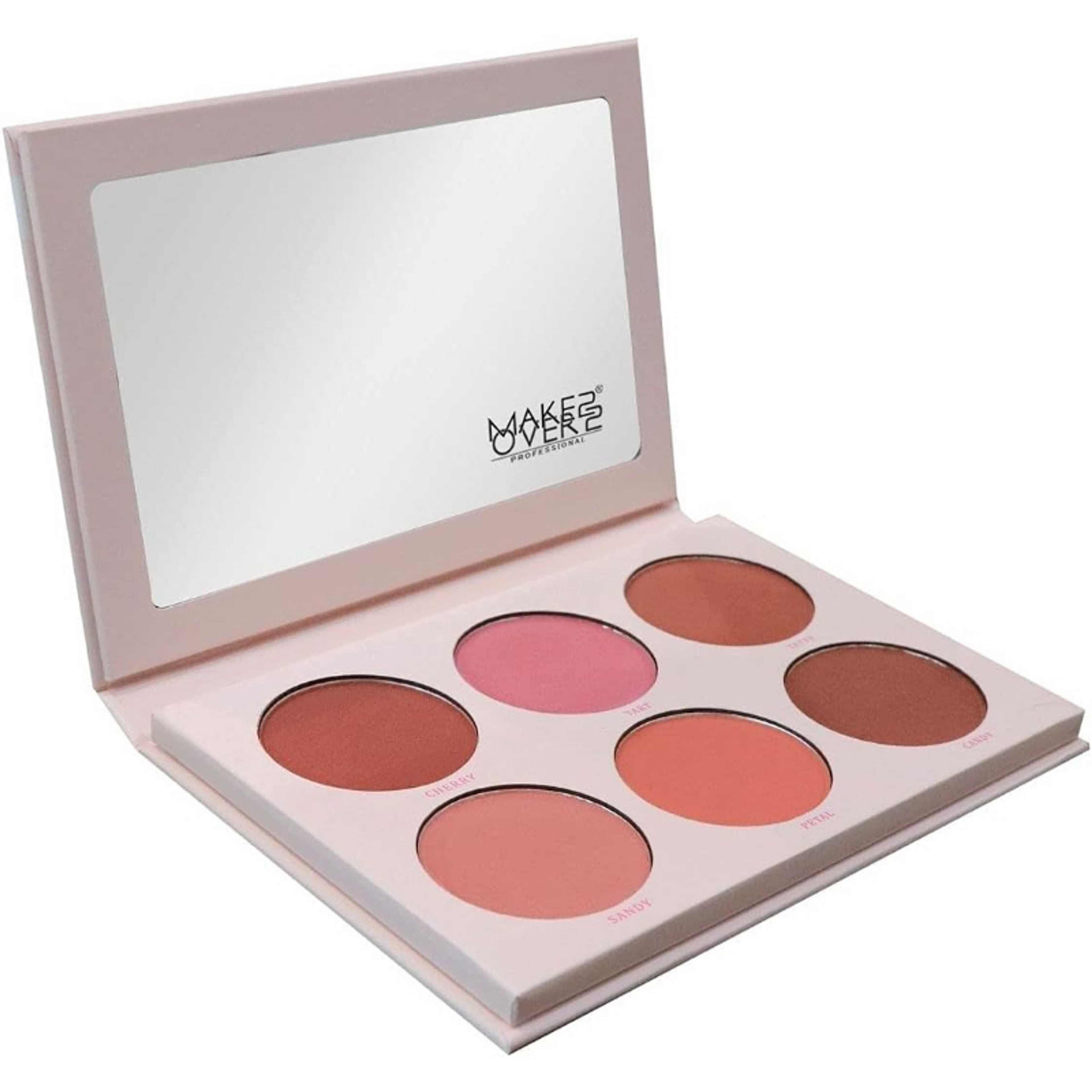 Make Over 22 M3201 Candy Cheek 6 Colour Palette Blusher 175 g, Pink - Product Main Image