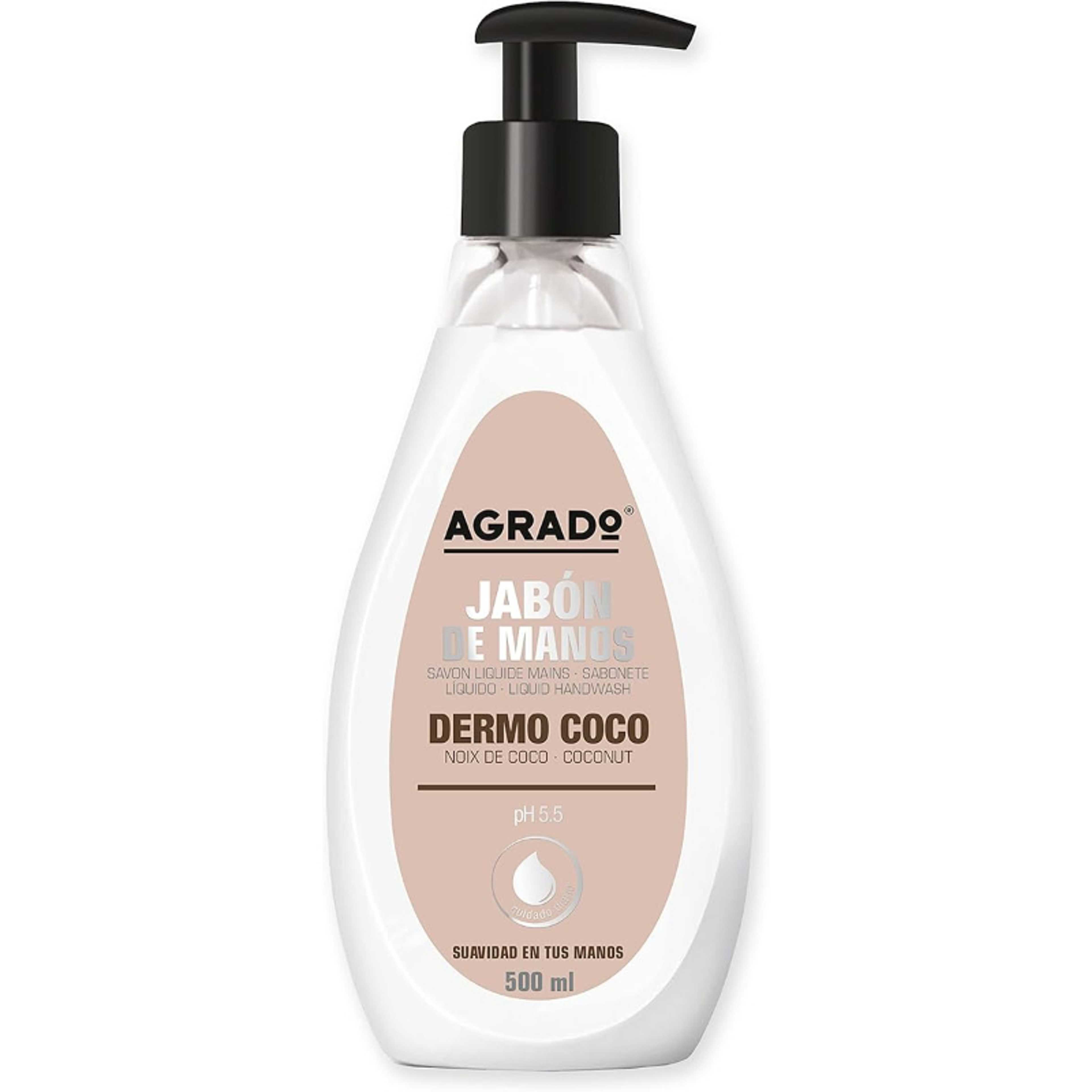 Agrado dermo coco liquid handwash 500 ml - Product Main Image
