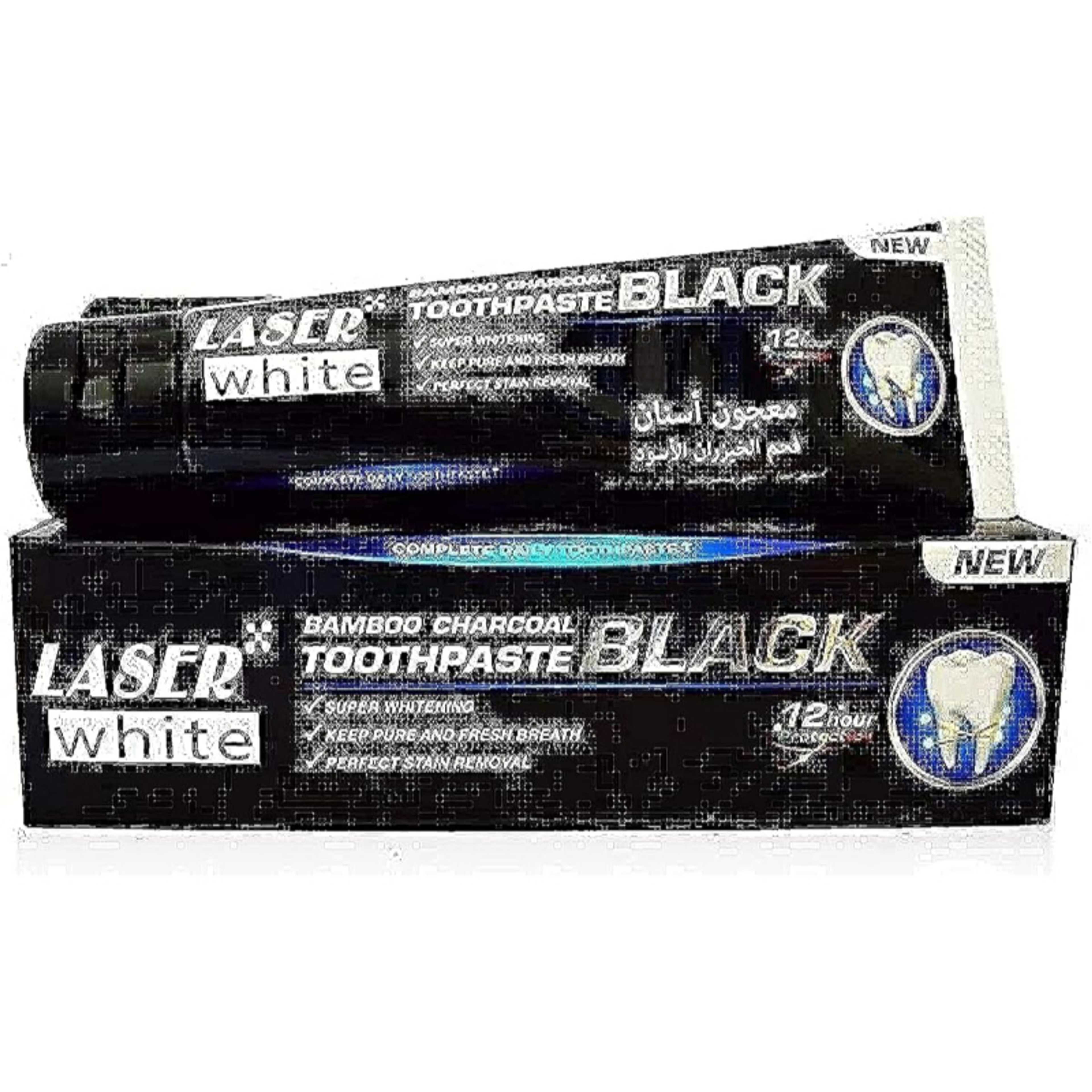LASER WHITE Bamboo Charcoal Whitening Toothpaste - Product Main Image