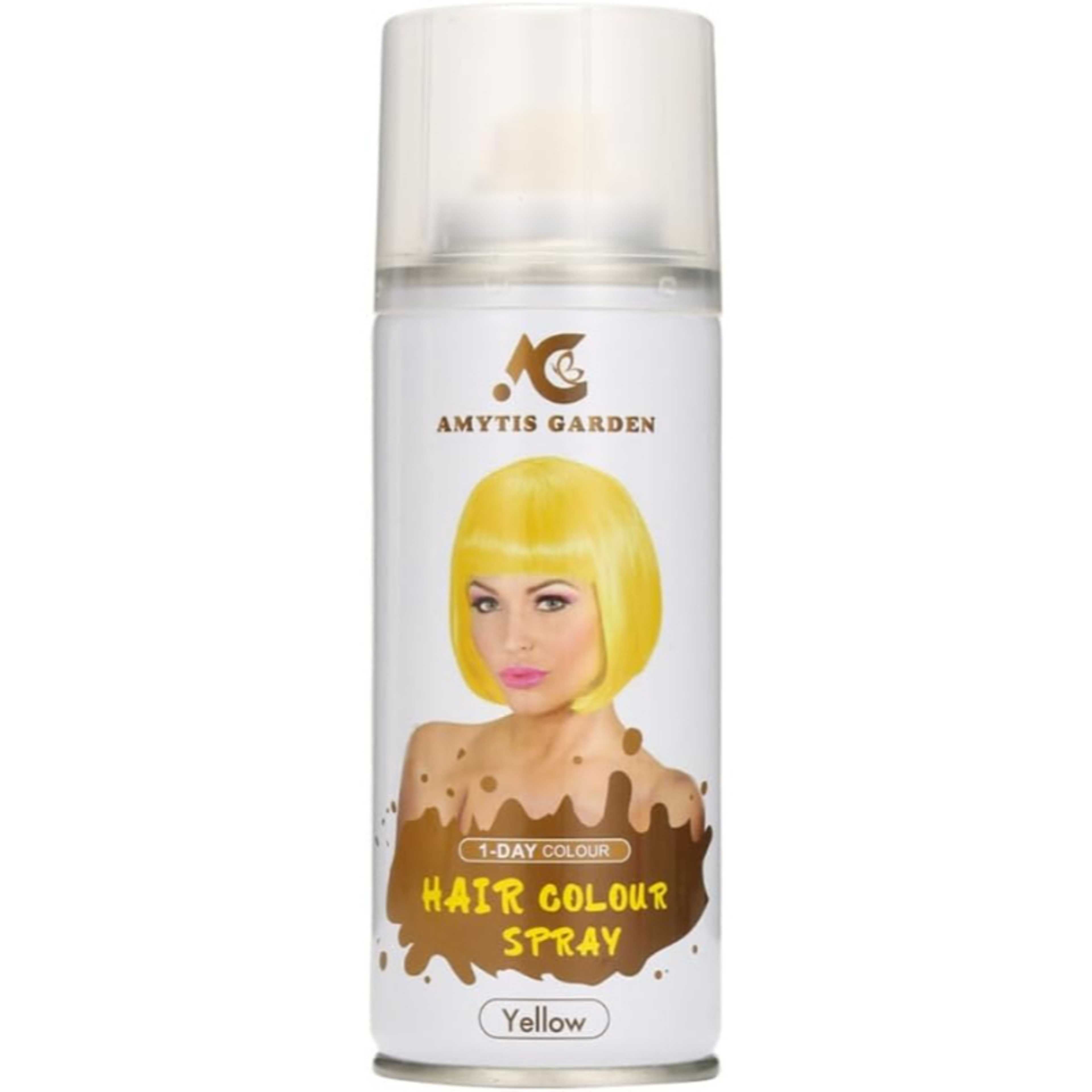 Amytis Garden Temporary Hair Color Spray (Yellow) 135 ml - Product Main Image