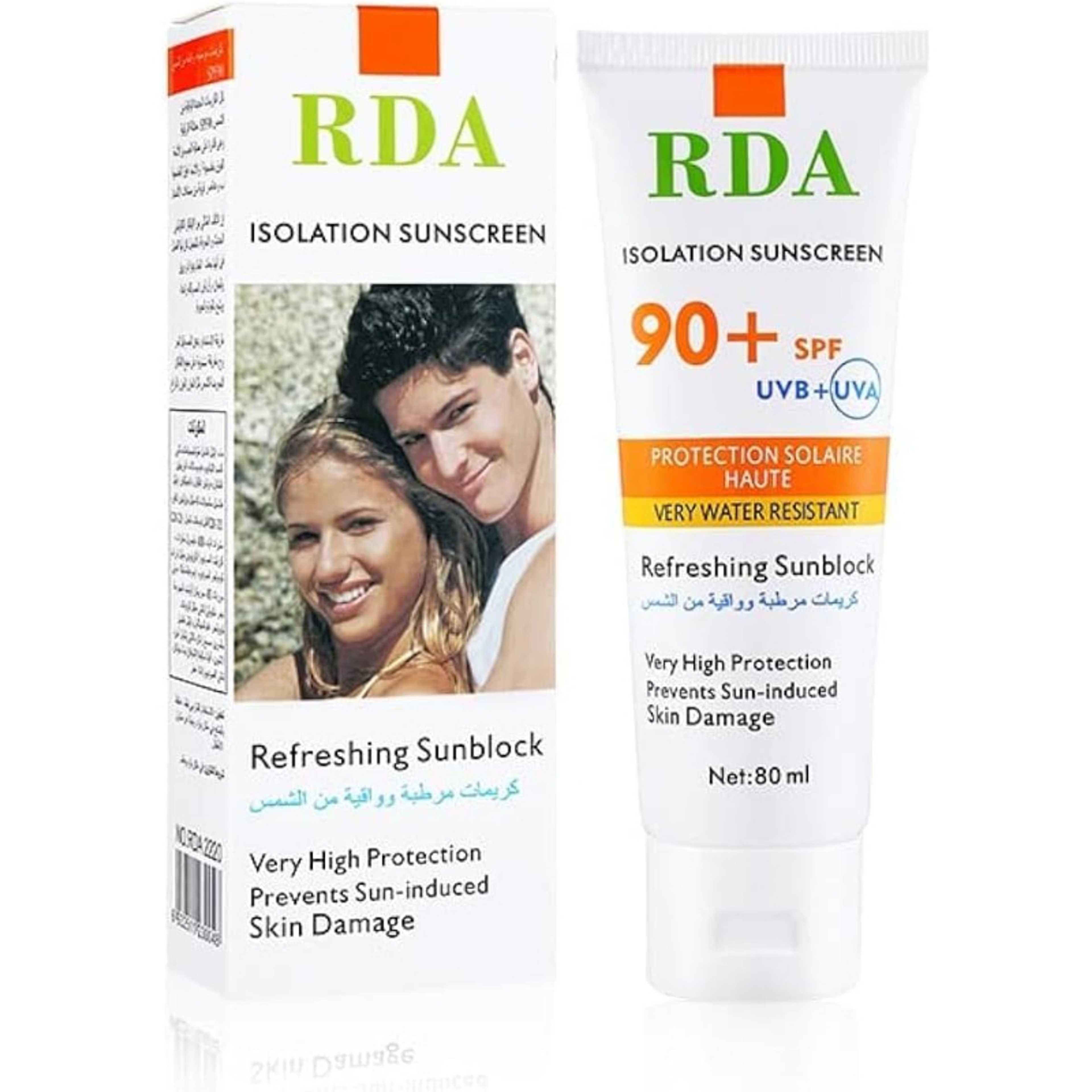 RDA Moisturizing Cream Sunscreen 80ml + SPF 90 - Product Main Image